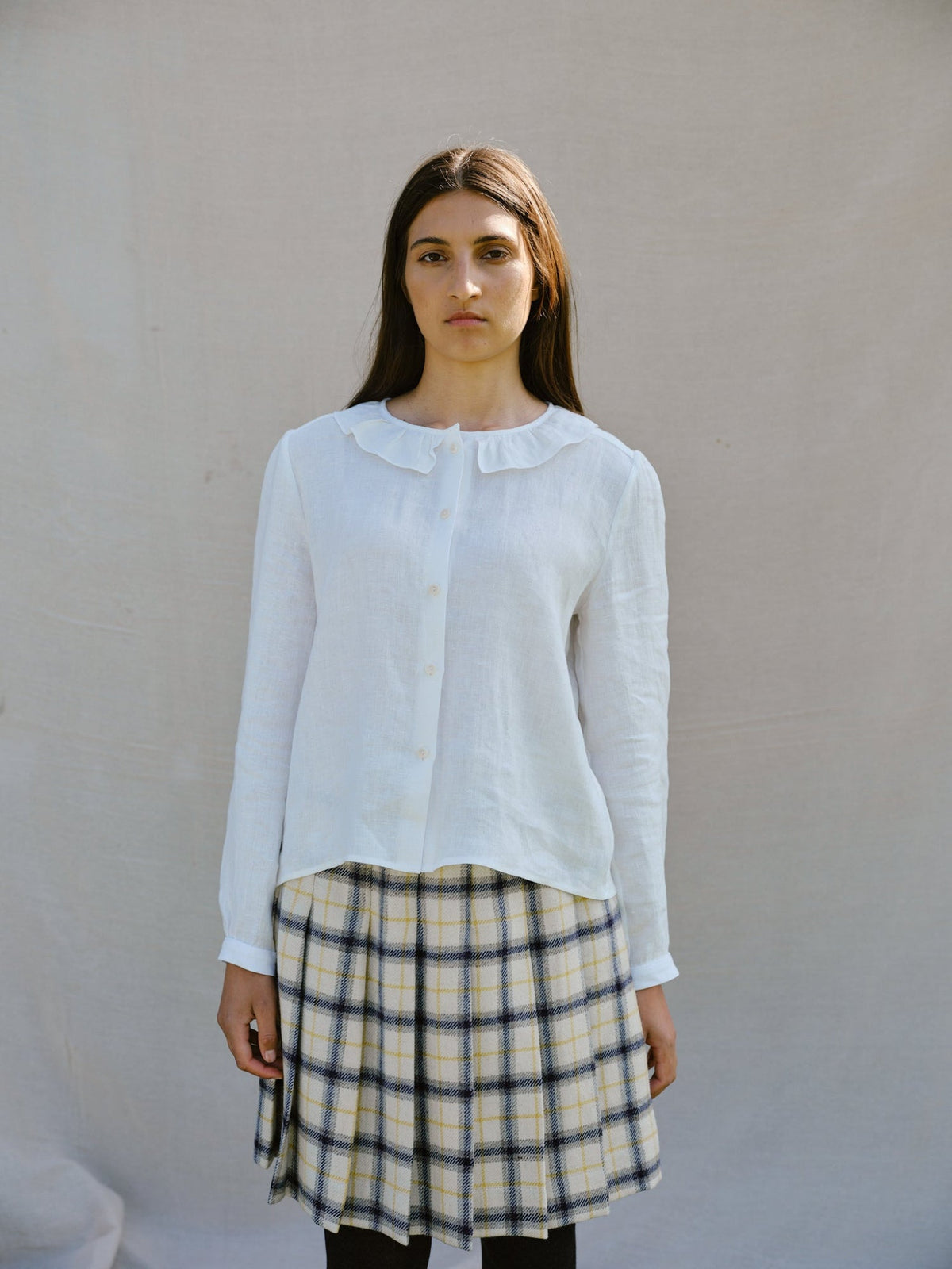 Bess Blouse in Milk