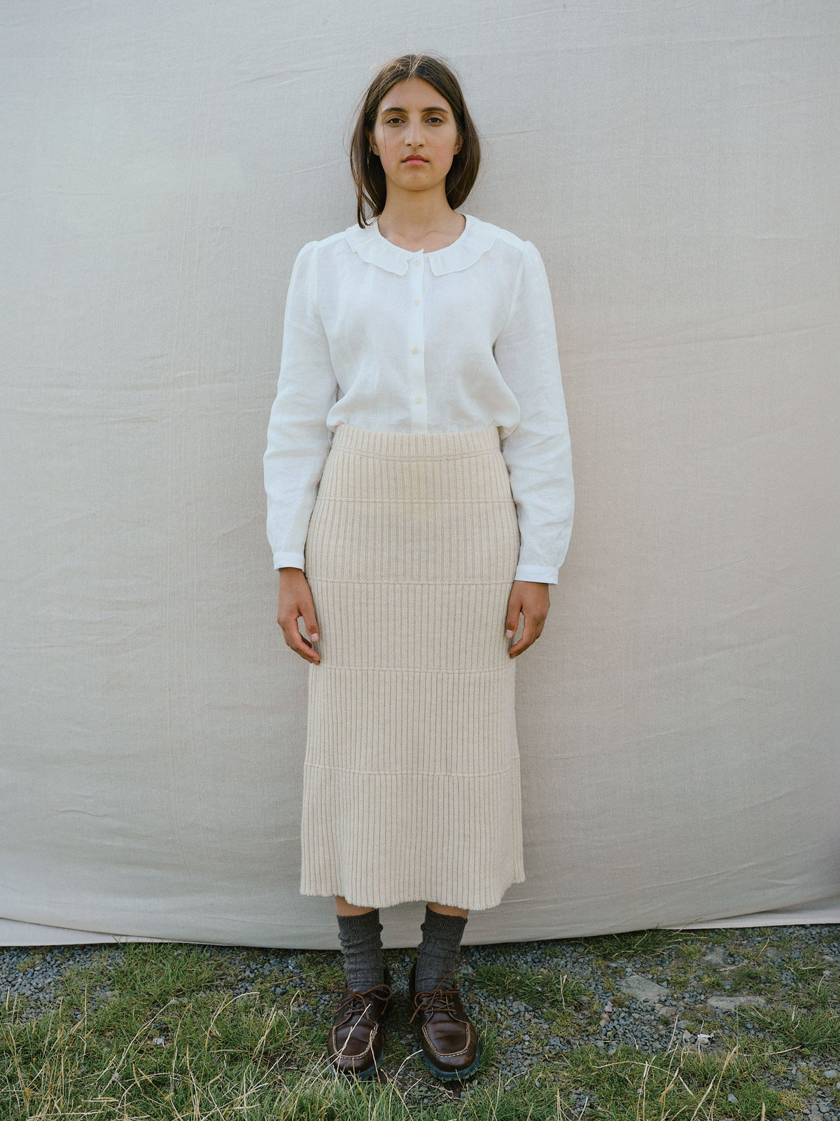 Bess Blouse in Milk
