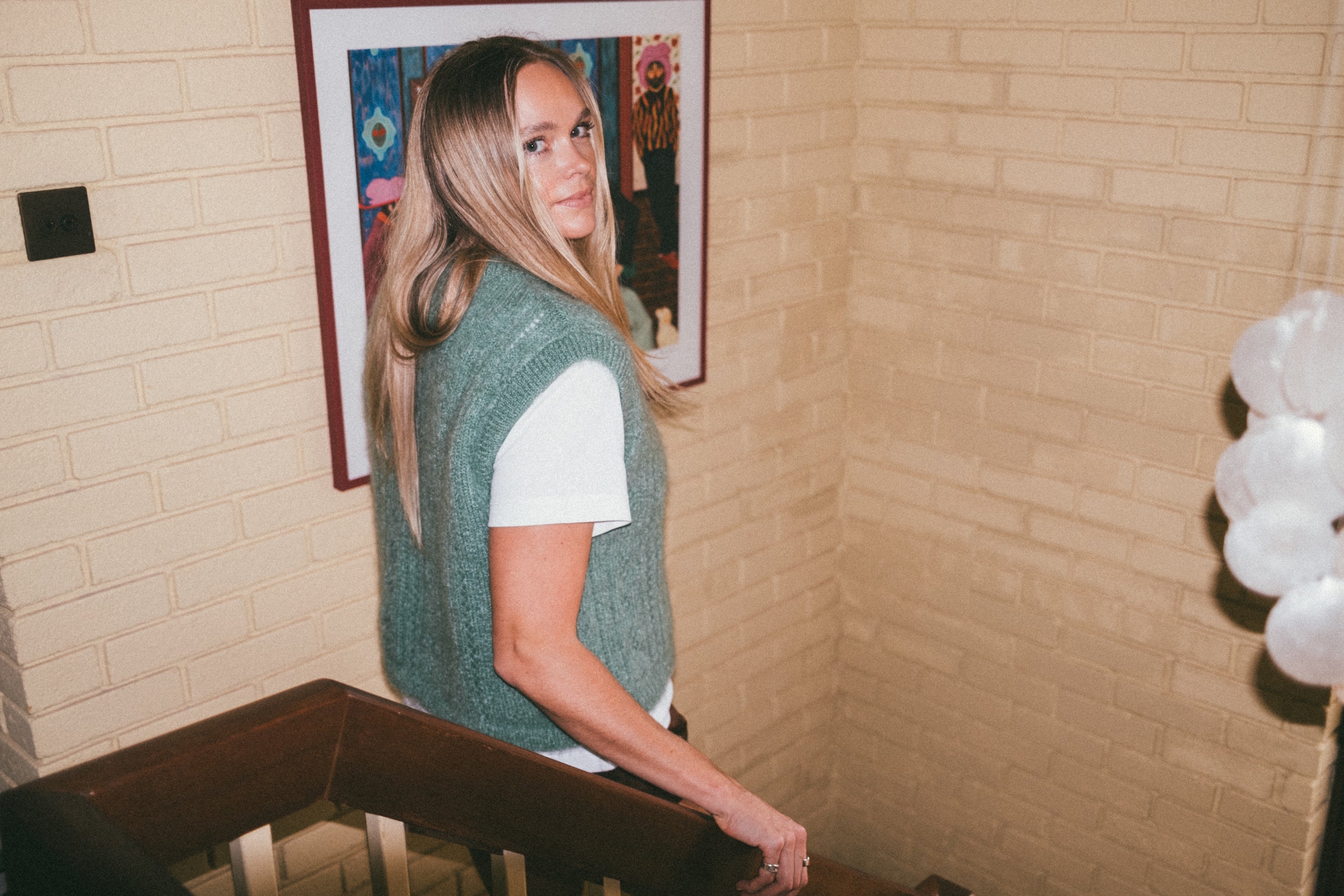 PRE-ORDER: Pointelle Knit Vest - Pistachio Green