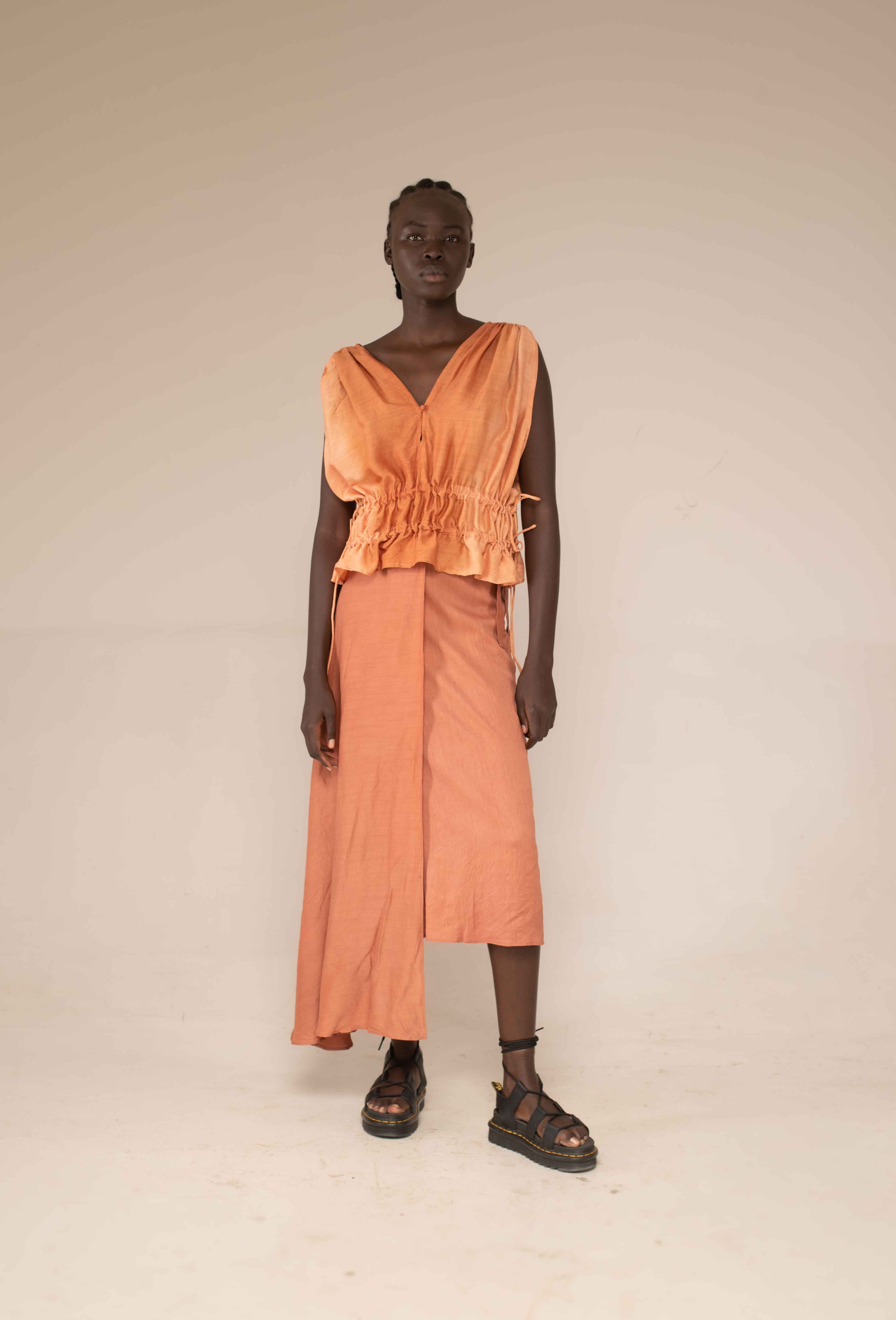 Wrap skirt - sunset