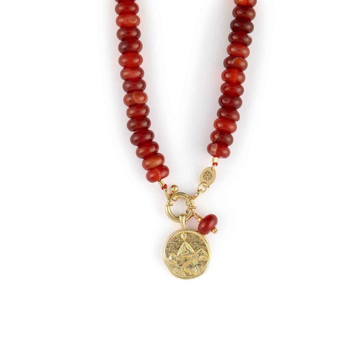 Capricorn Zodiac Coin Pendant Necklace