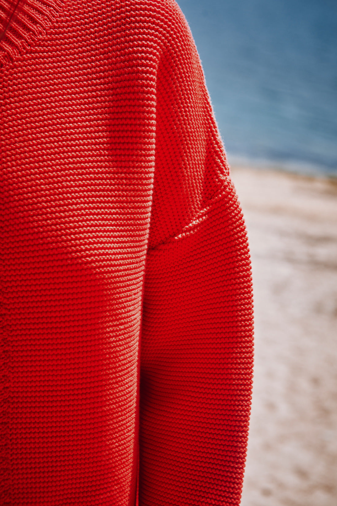 ESTELLE Teddy Jacket in Organic Cotton - Red