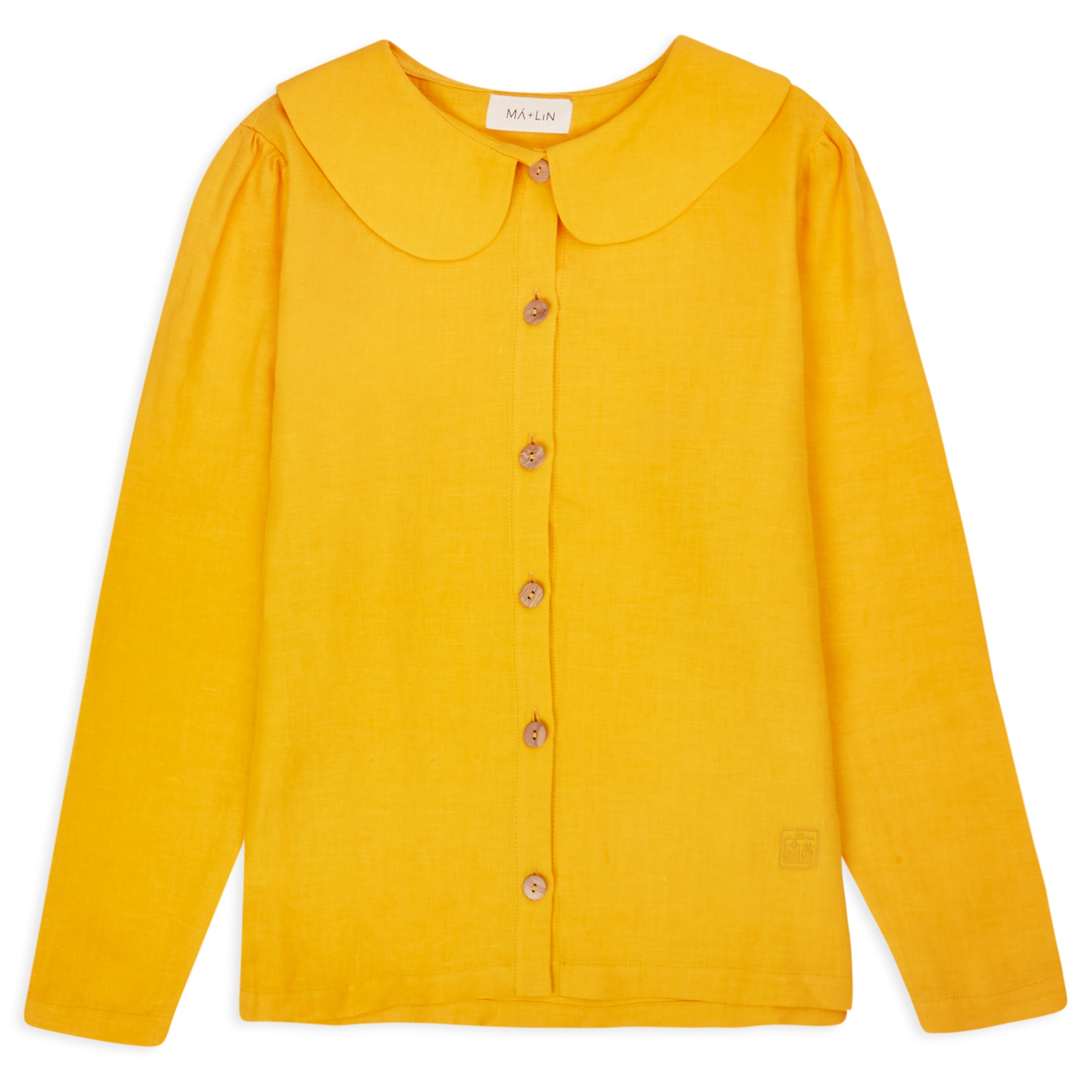 Claudine Linen Blouse - Marigold