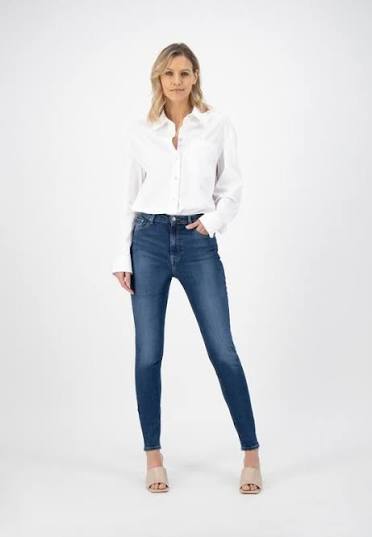 Sky Rise Skinny Jeans – Pure Blue