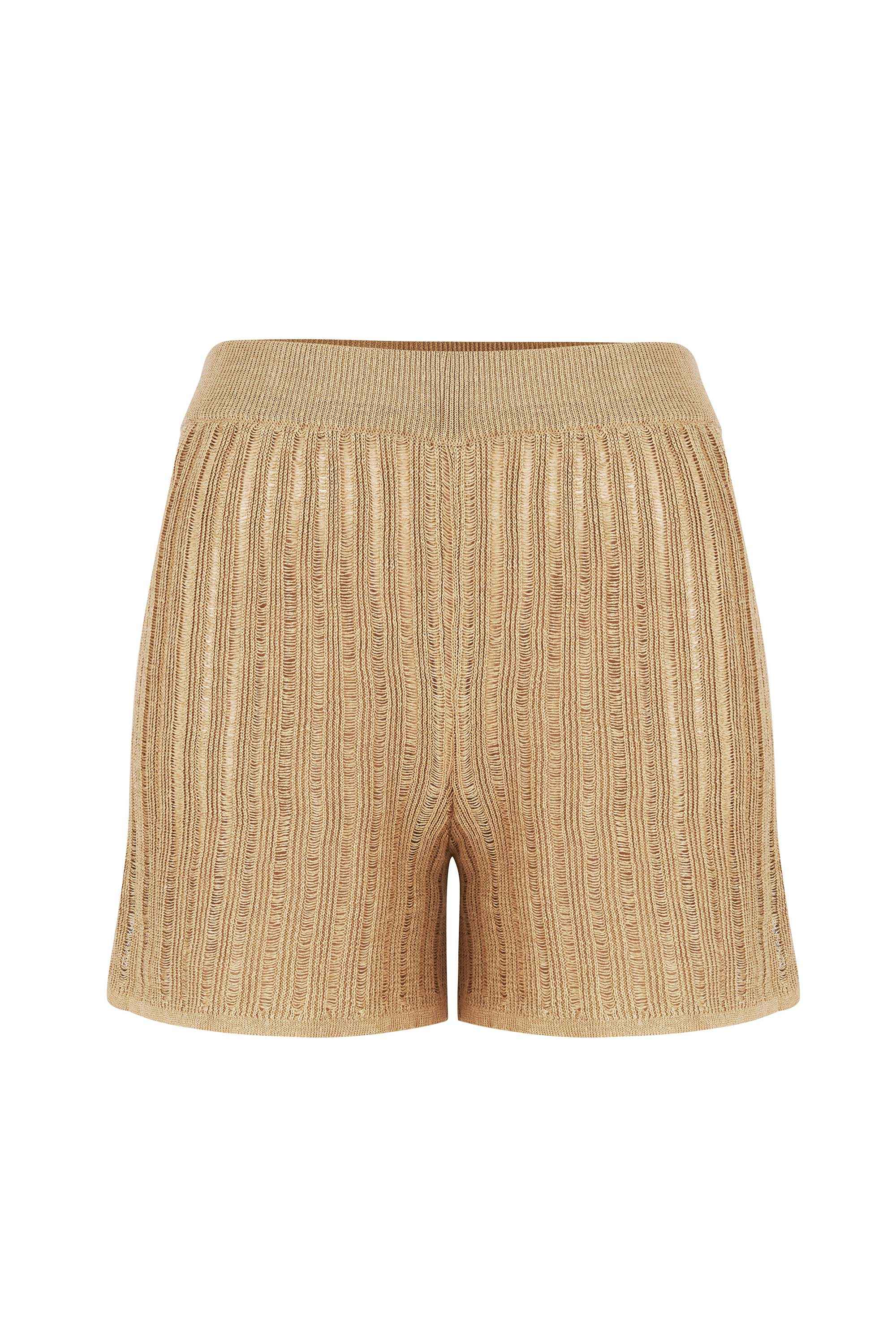 Sole 100% Linen Beach Shorts Sand
