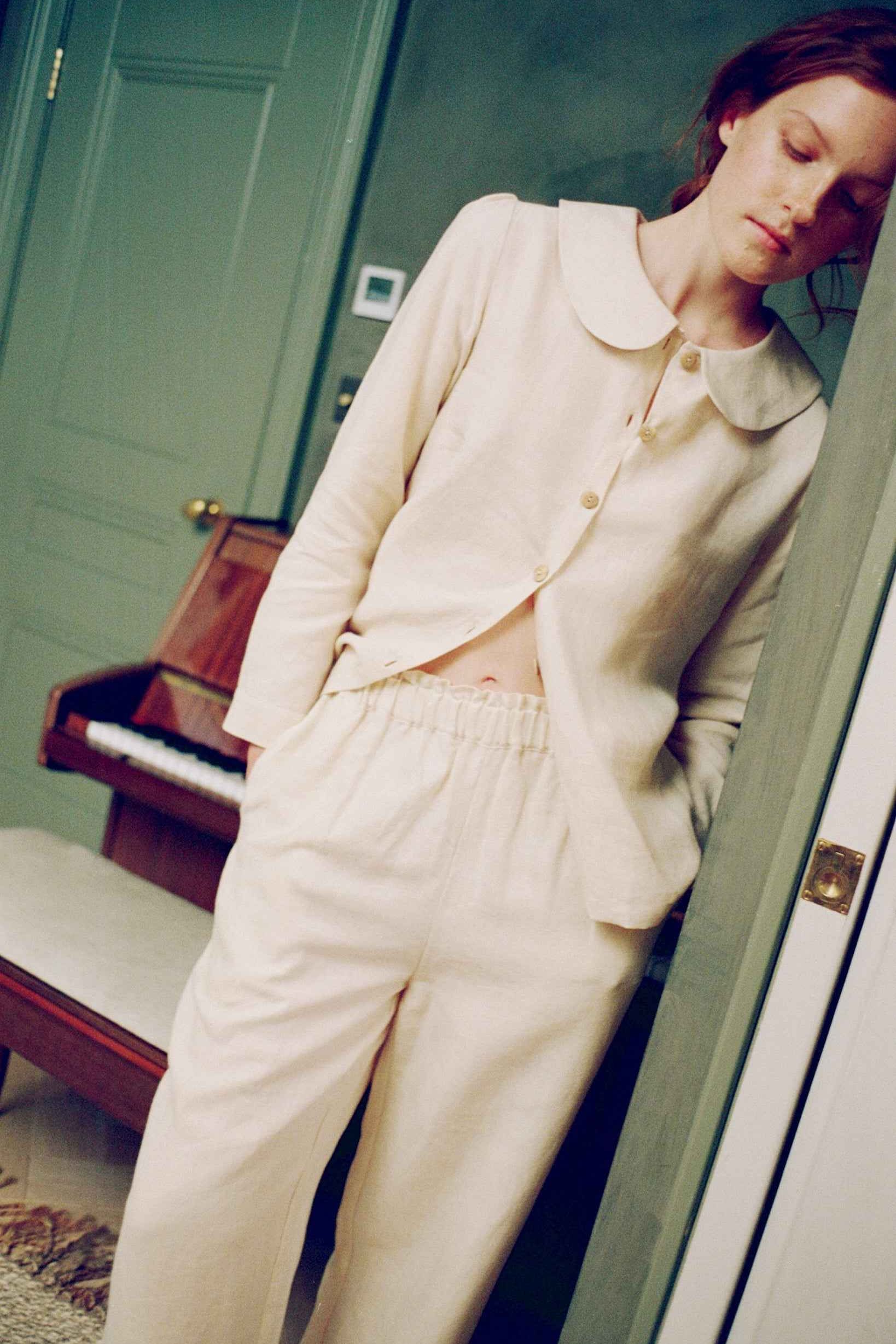 Claudine Linen Blouse - Natural