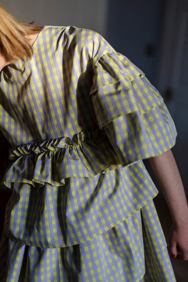 Saffron - Yellow Checks
