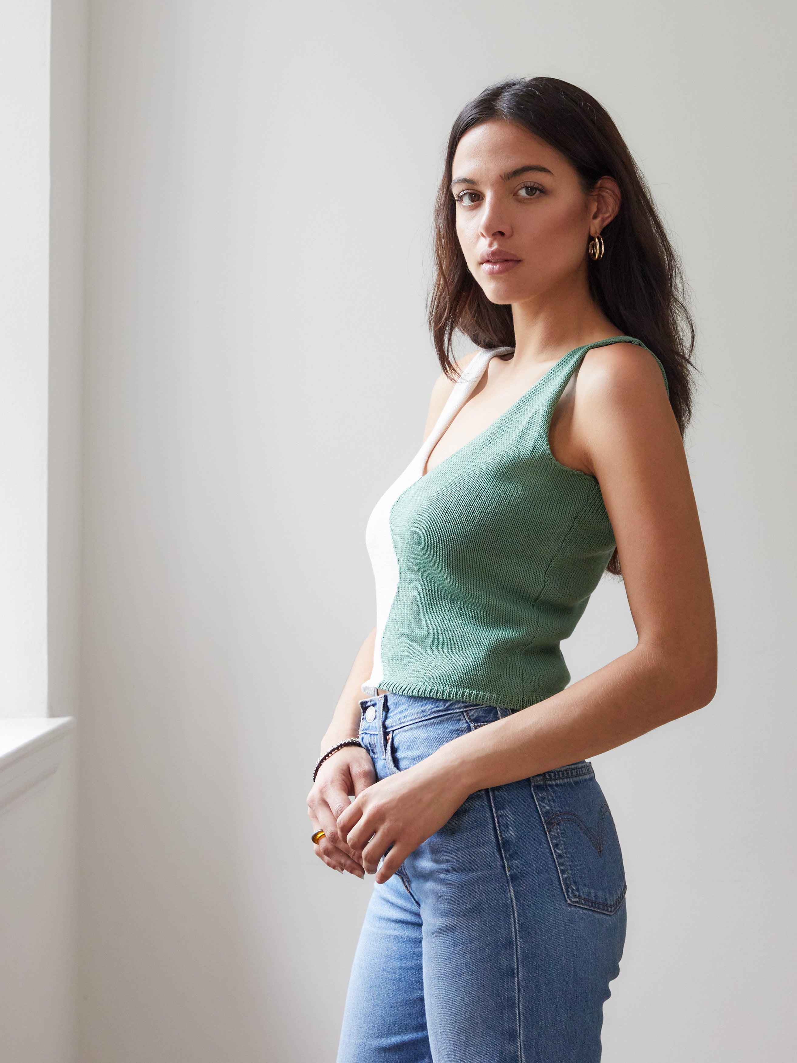 Agave Sleeveless Knit Top