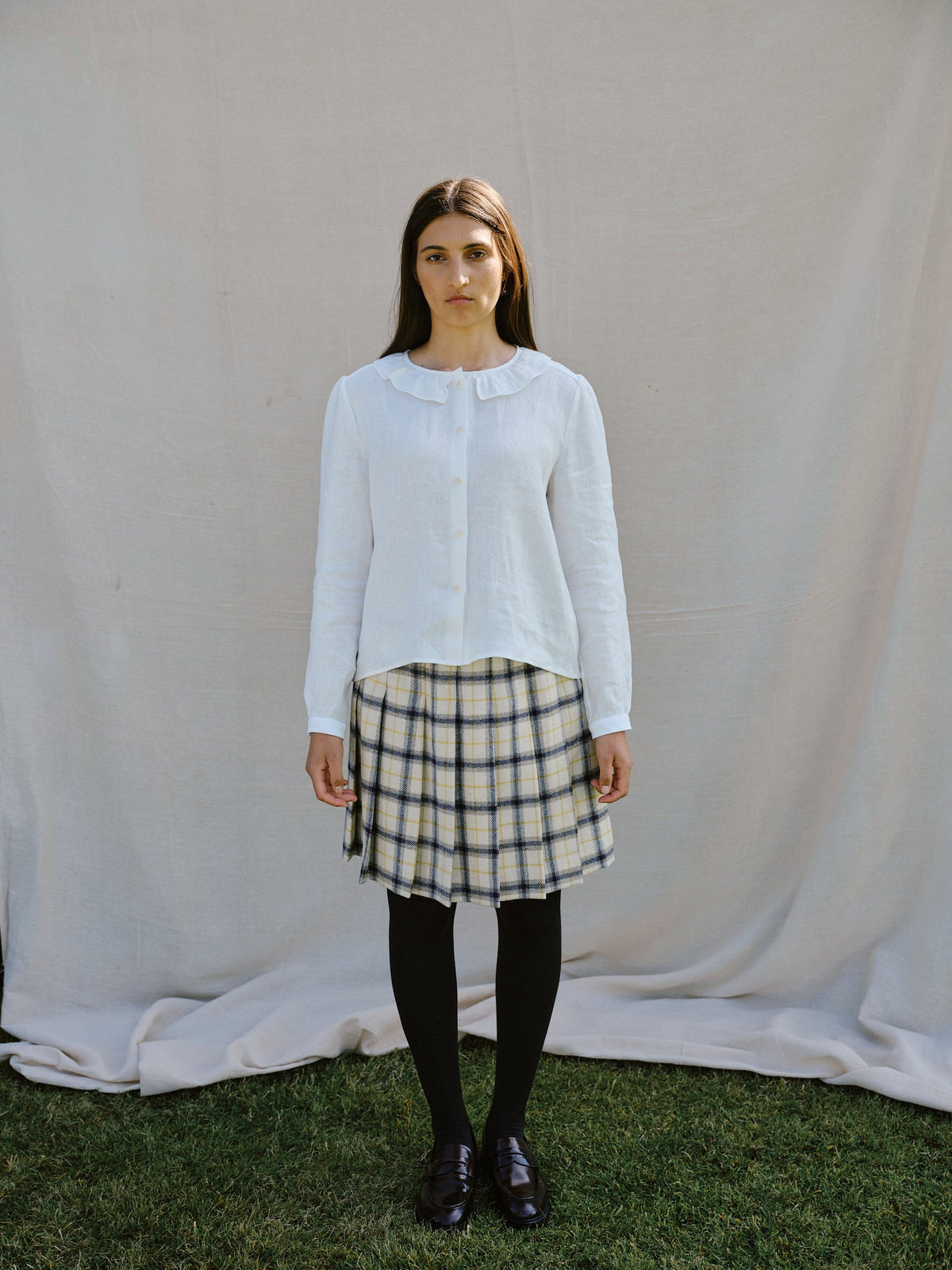 Bess Blouse in Milk