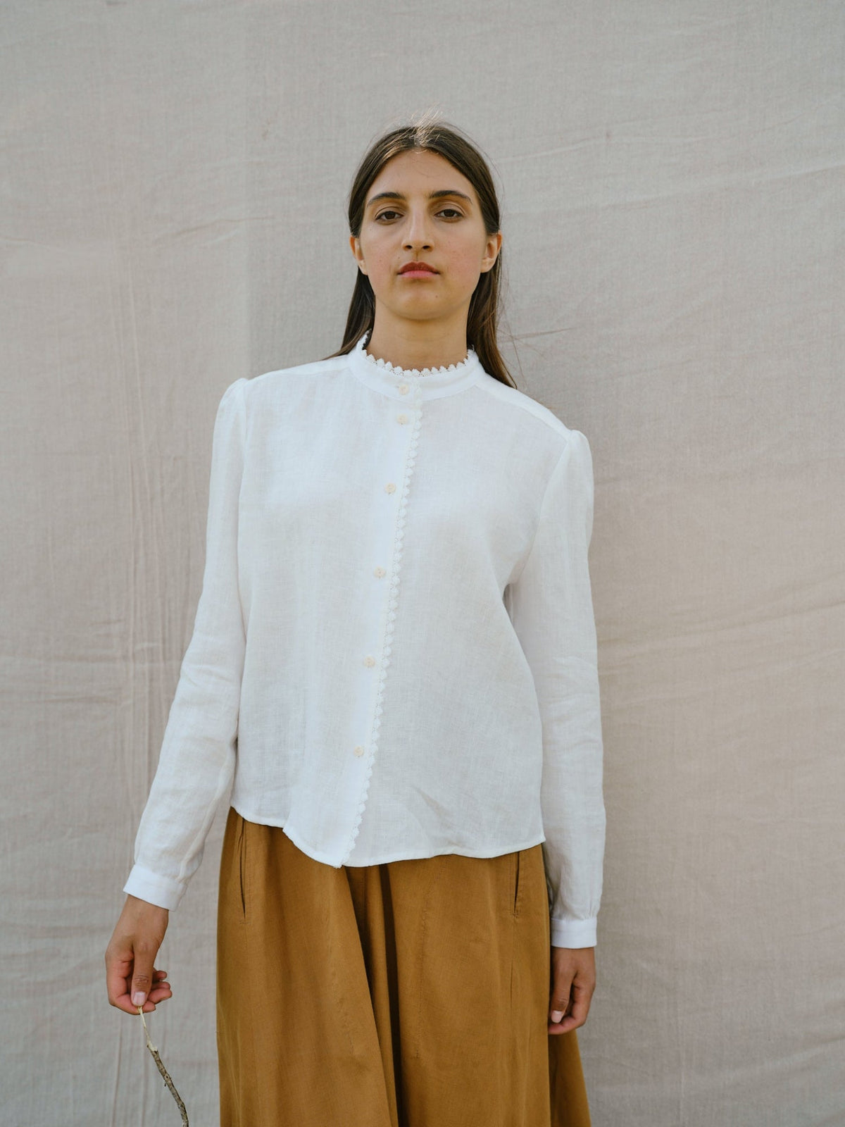 Beverley Blouse in Milk