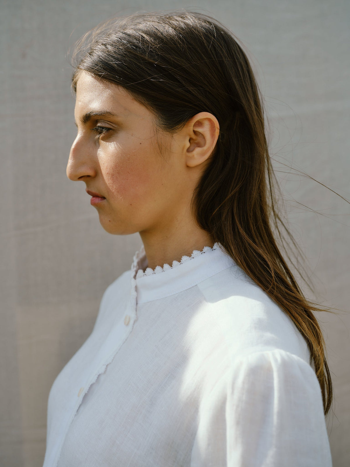 Beverley Blouse in Milk