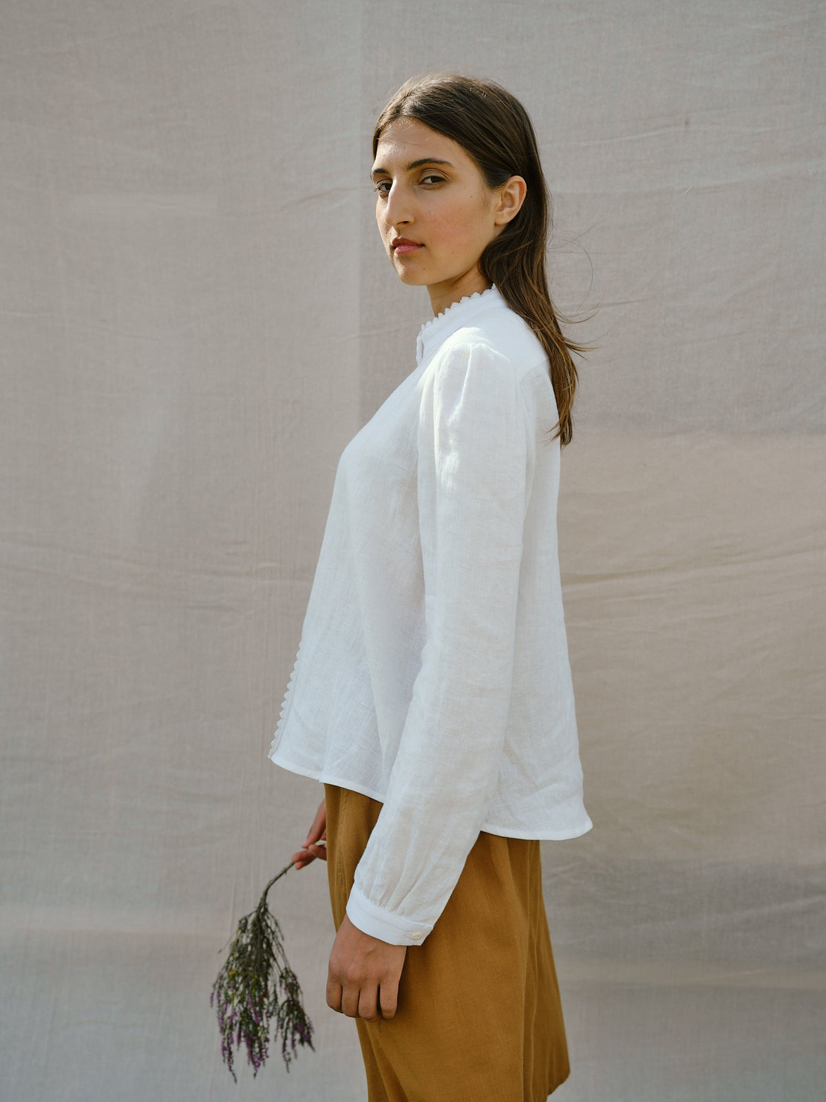 Beverley Blouse in Milk