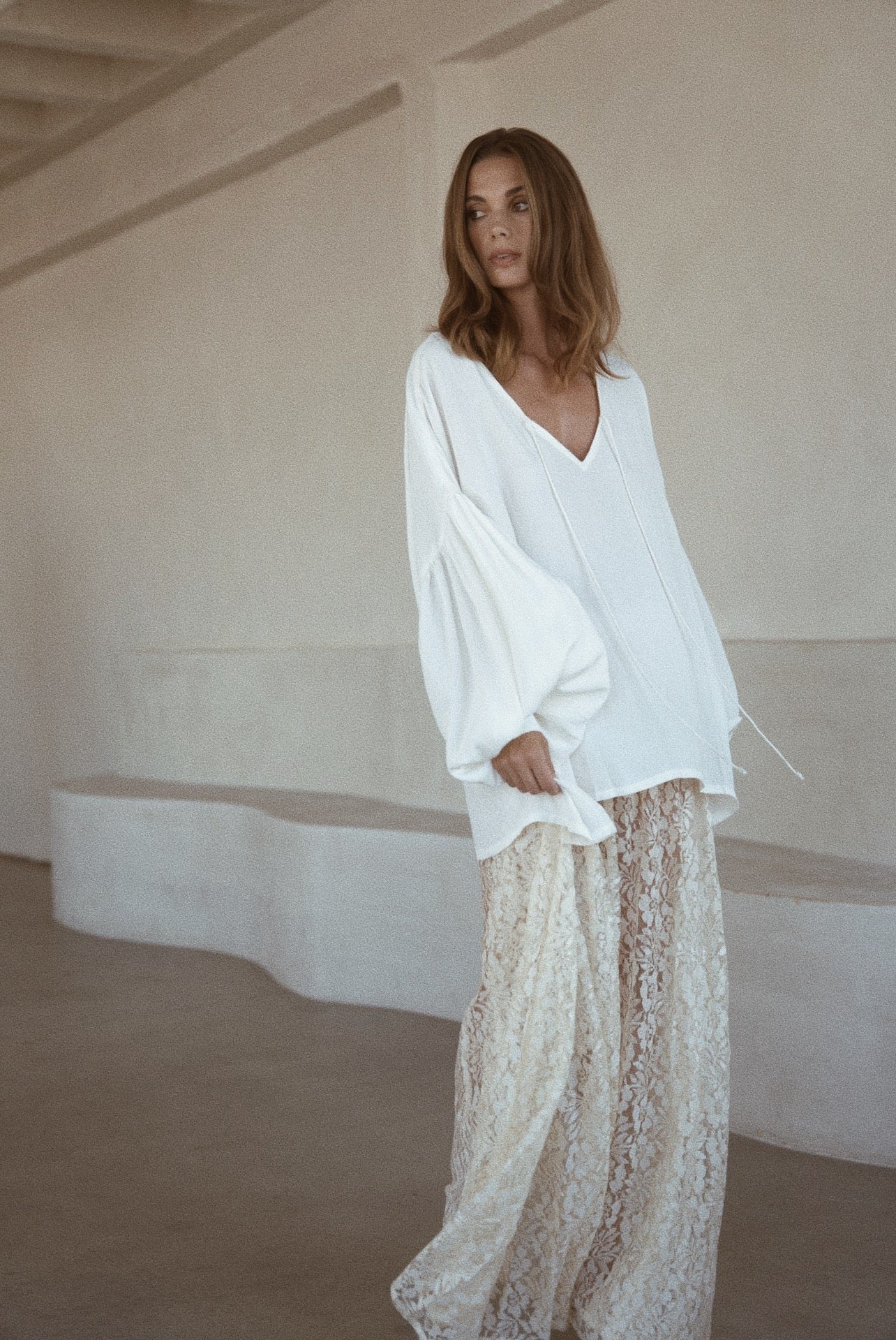 LACE SLIP SKIRT