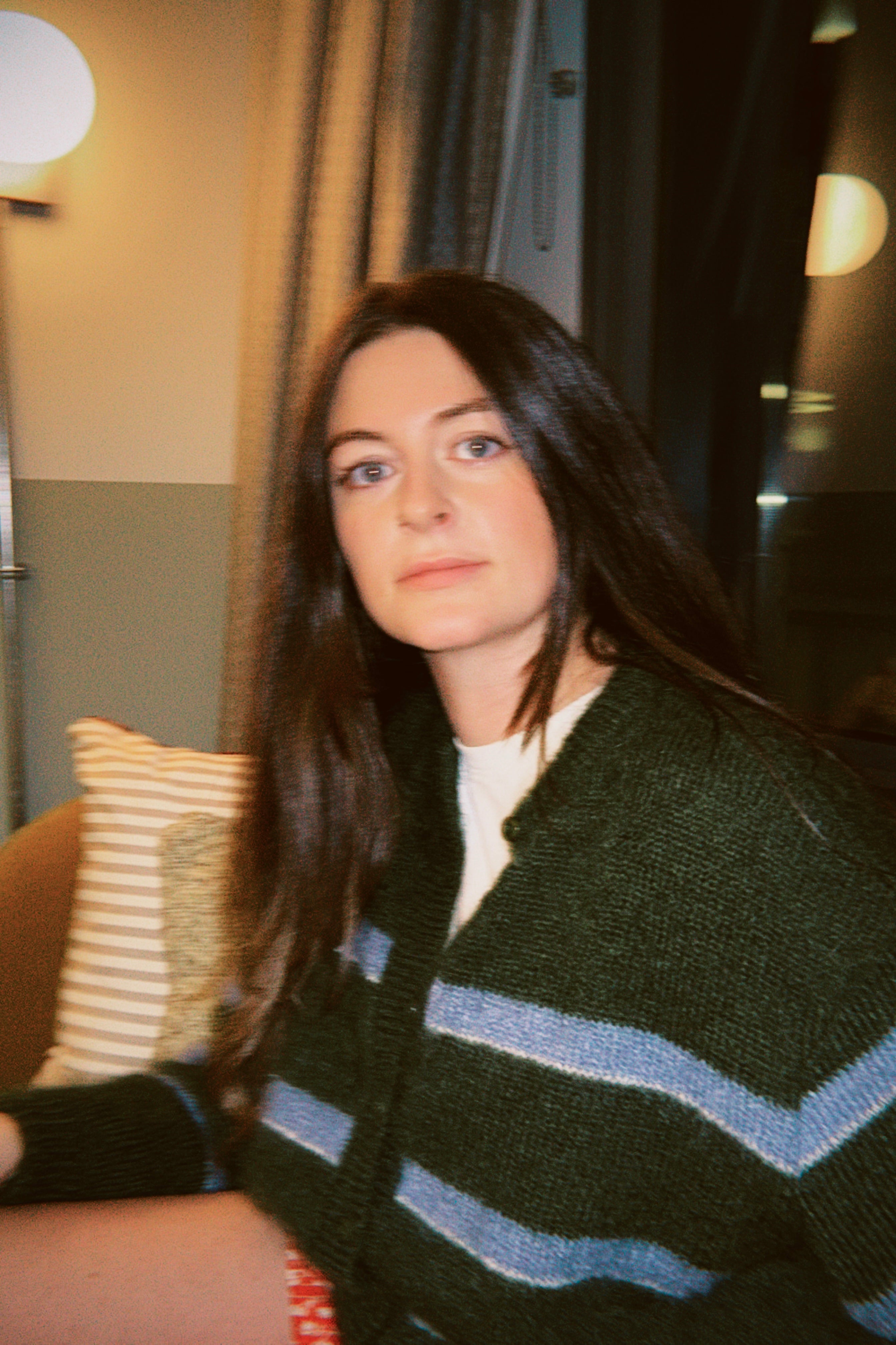 Stripe Cardigan - Ivy Green