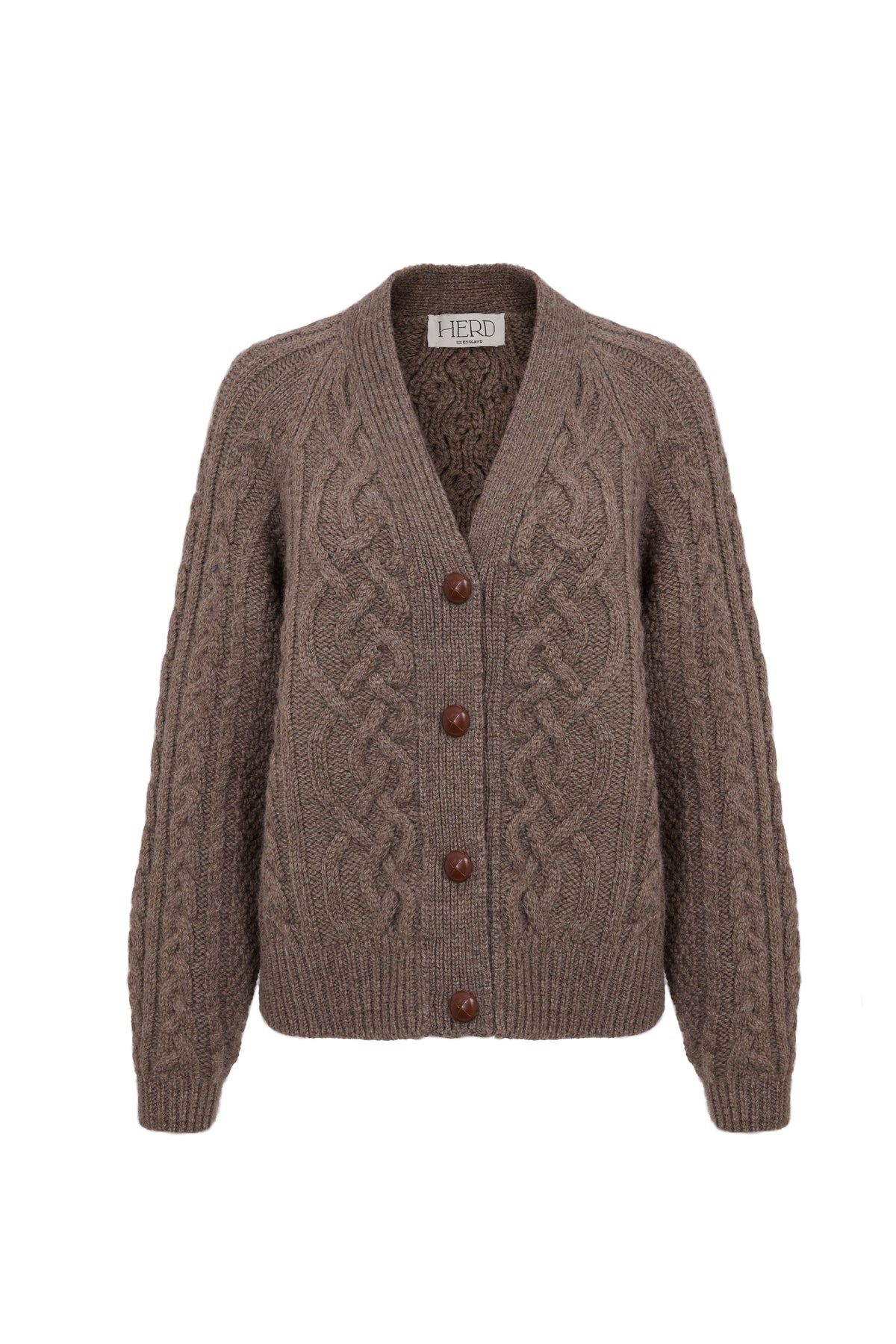 Whitby Cardigan in Loam