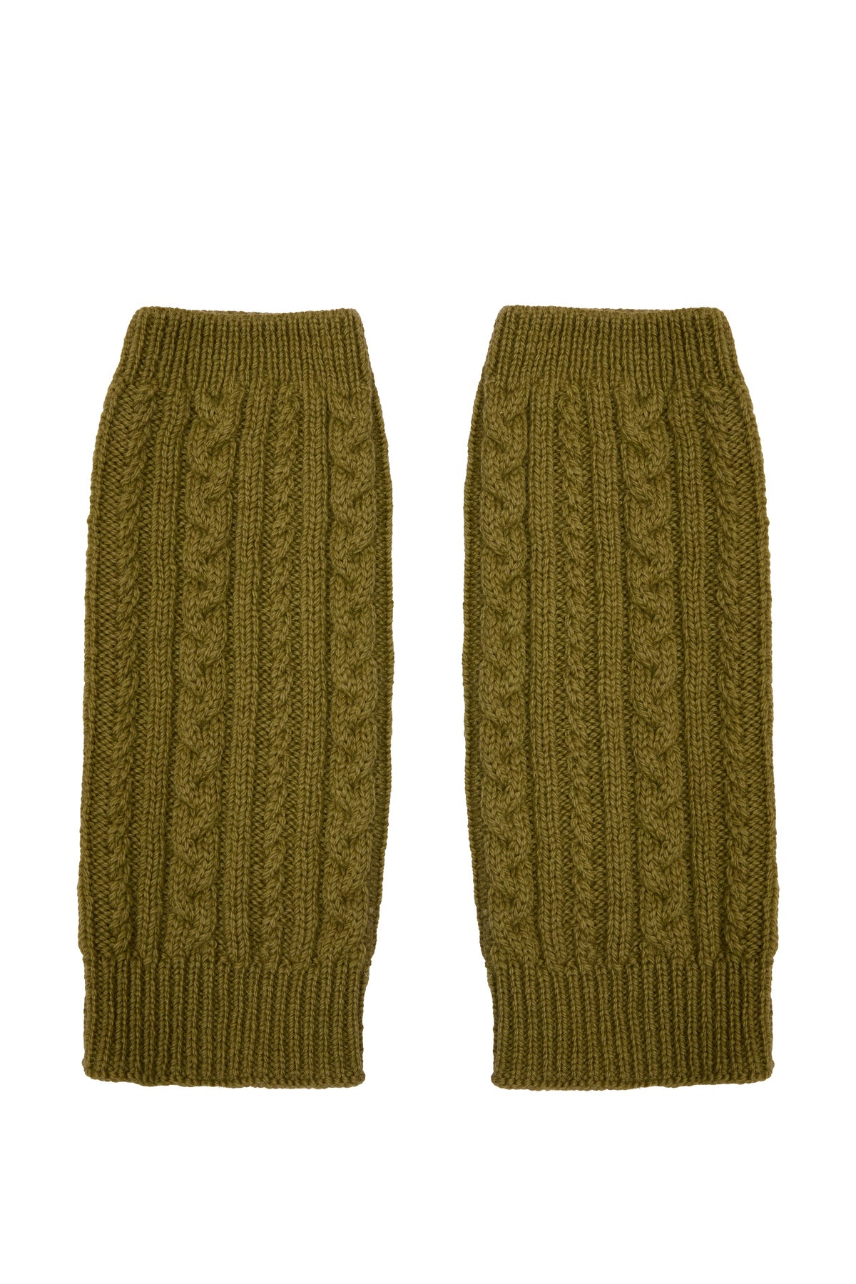Whitby Leg Warmers in Moss