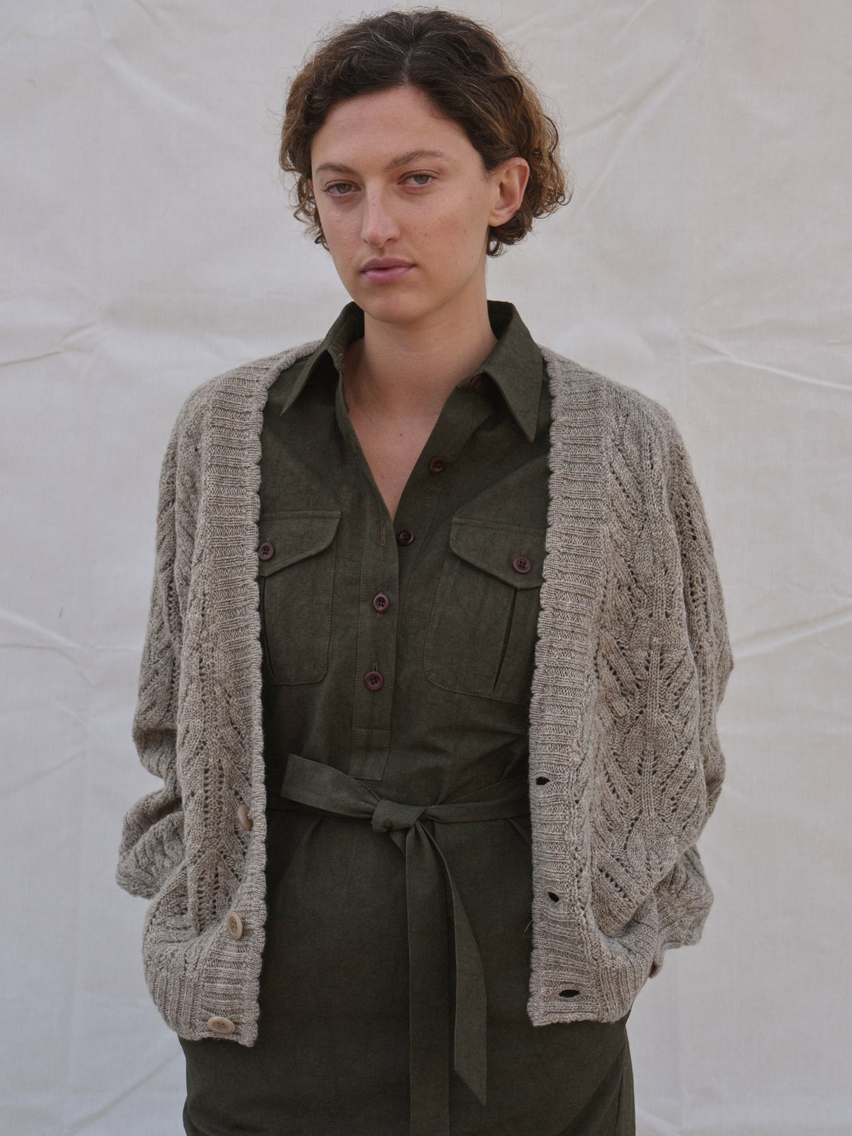 Wyre Cardigan in Mist
