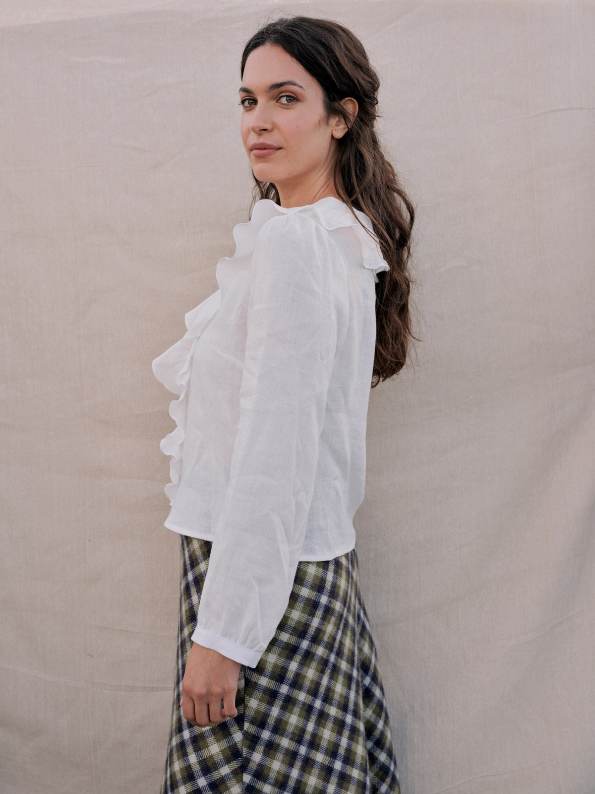 Brandy Blouse in Pearl