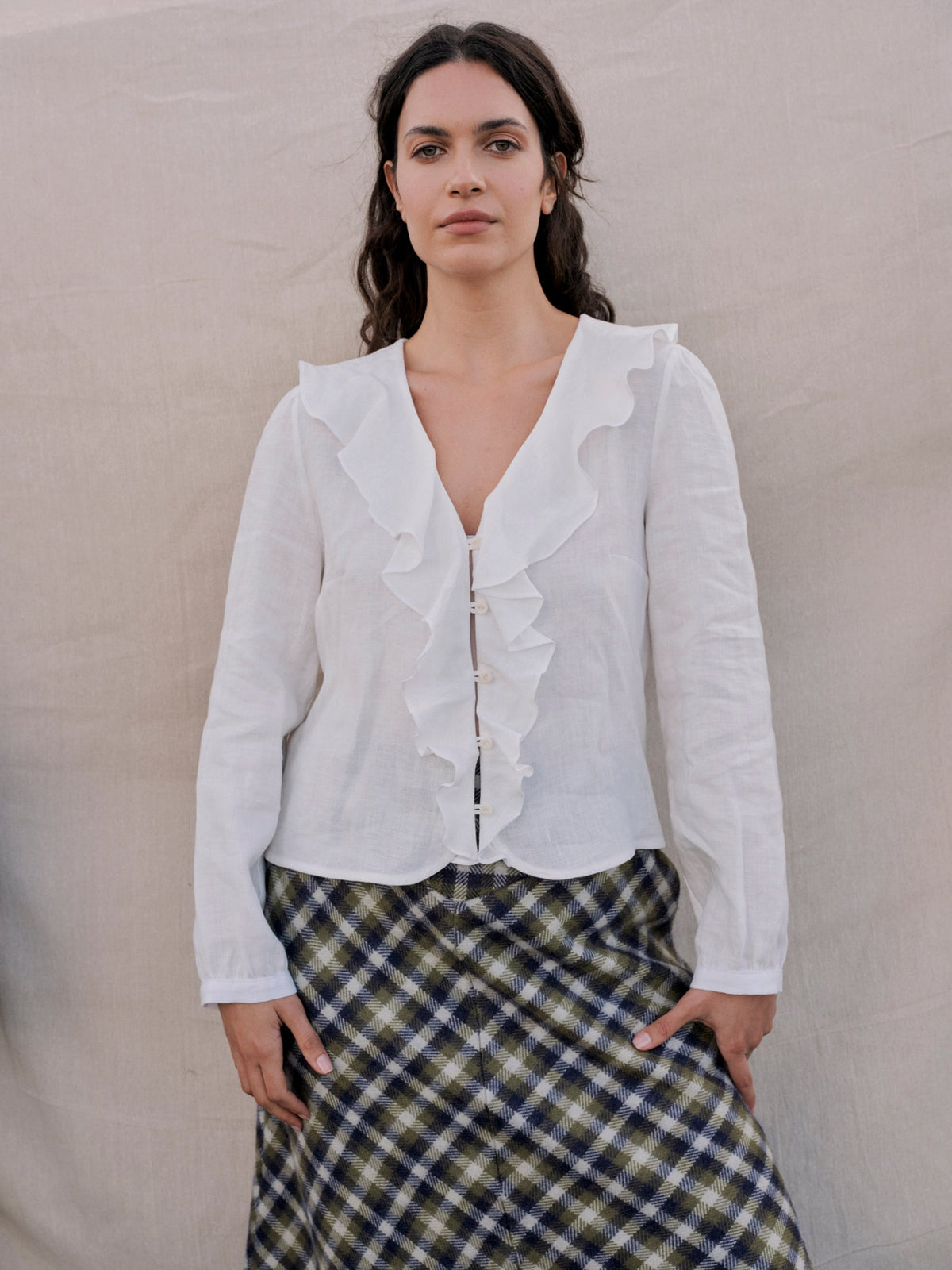 Brandy Blouse in Pearl