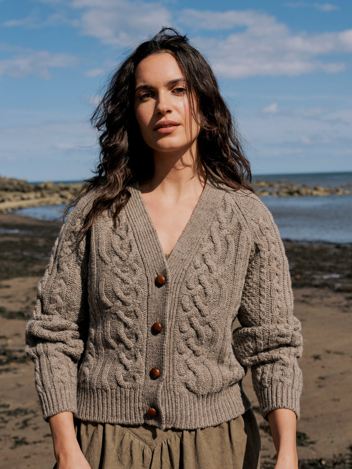 Whitby Cardigan in Slate