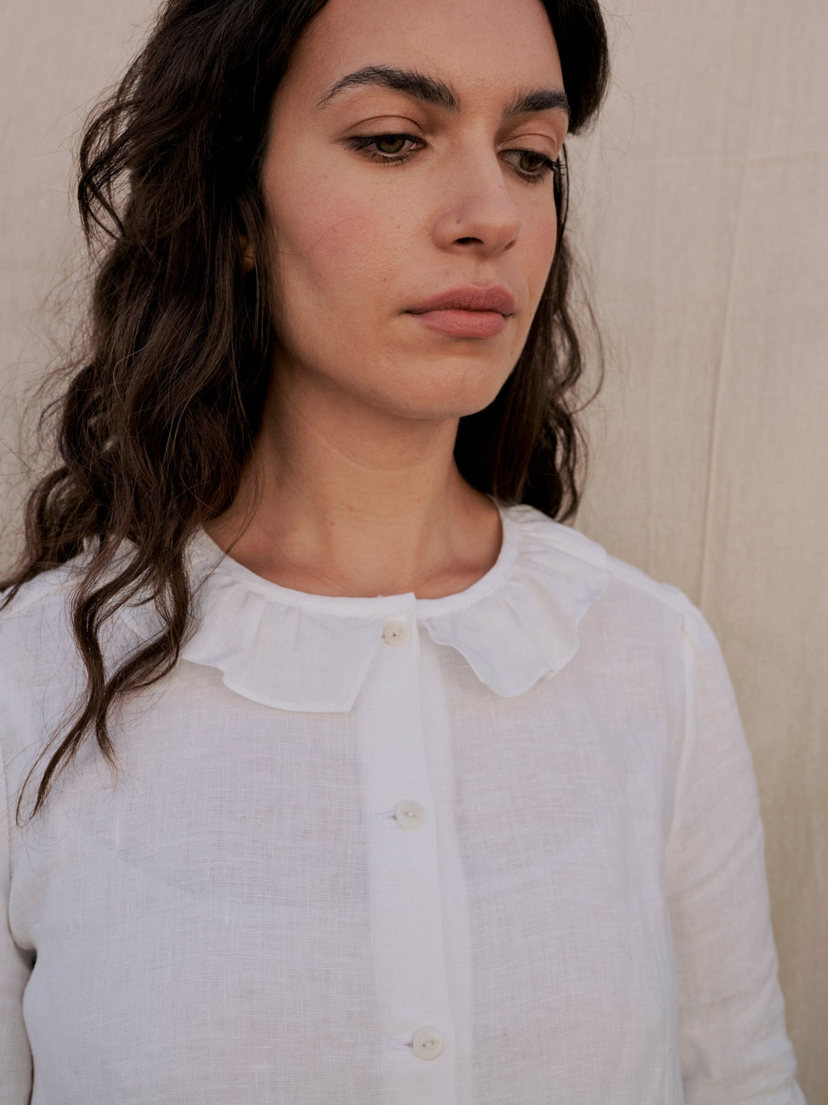 Bess Blouse in Pearl