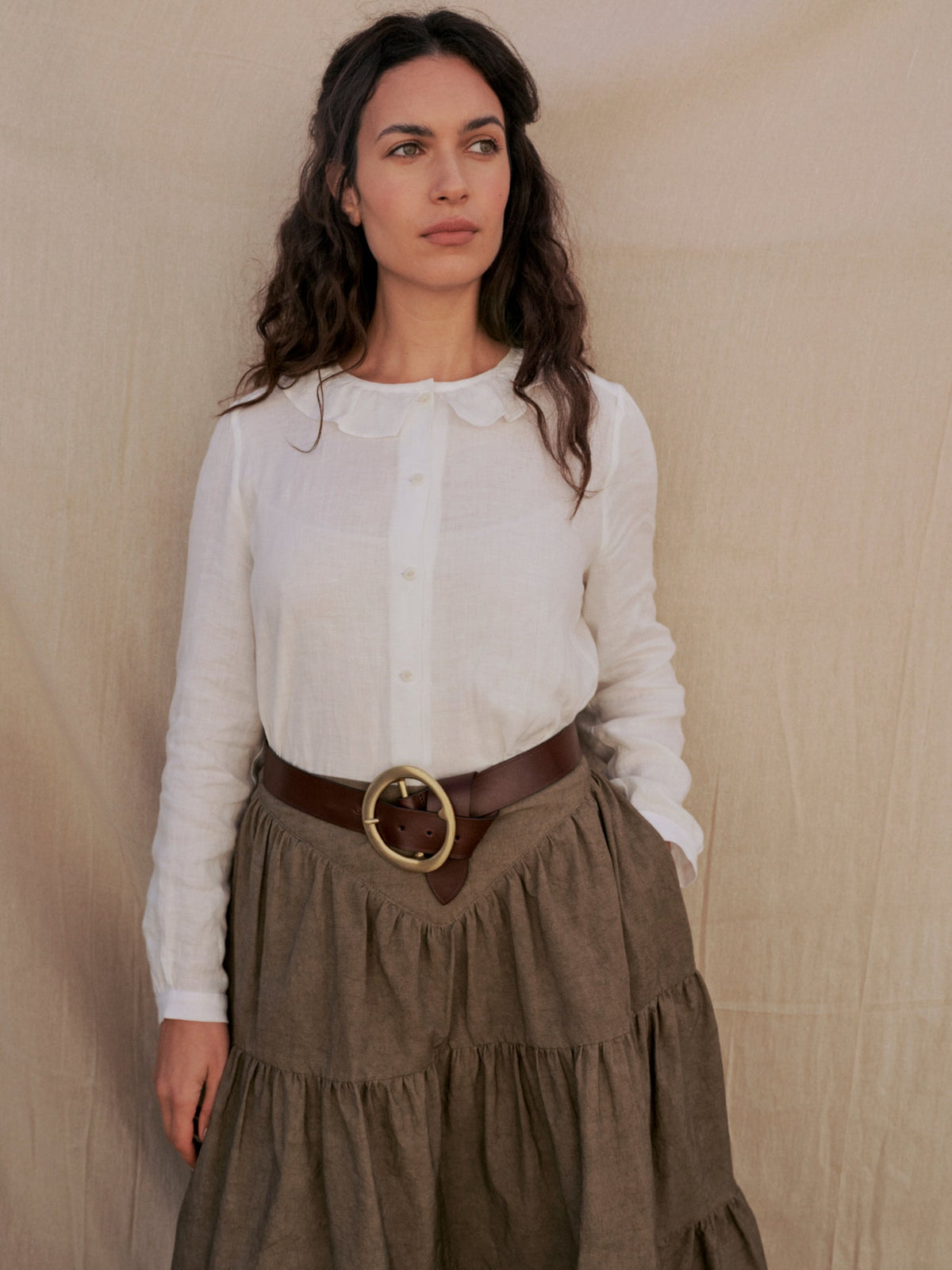 Bess Blouse in Pearl