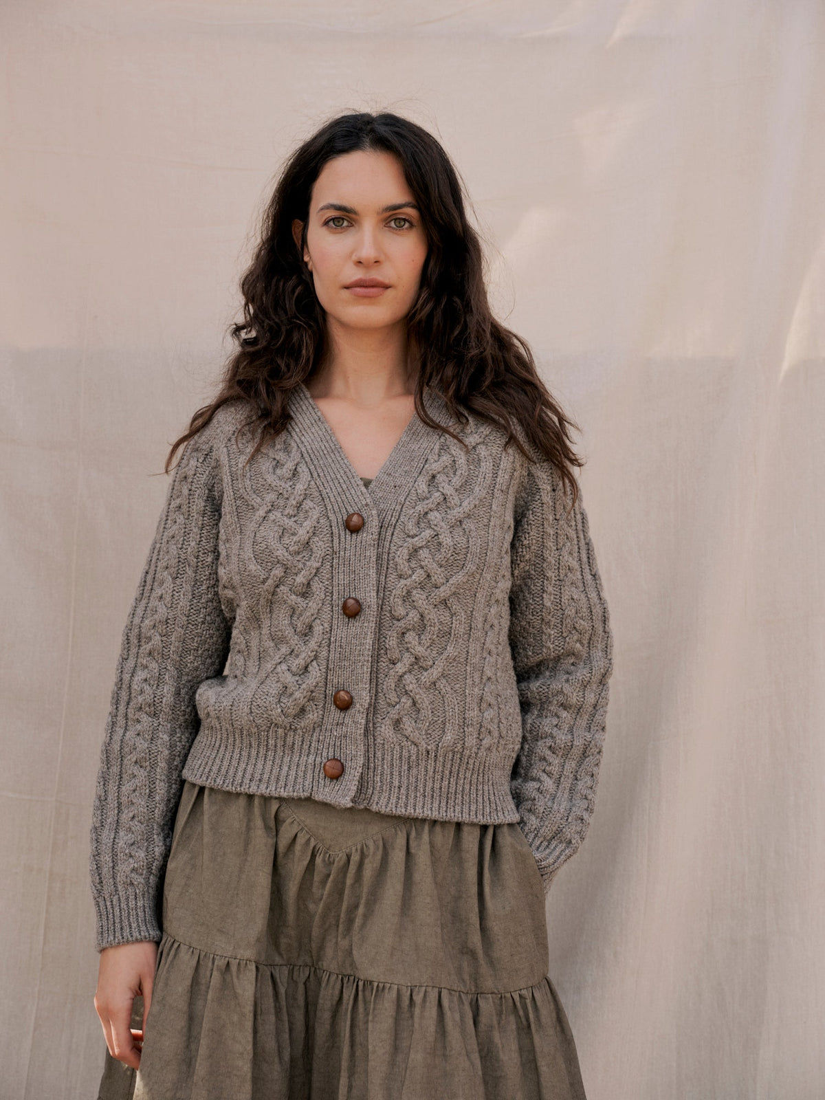 Whitby Cardigan in Slate