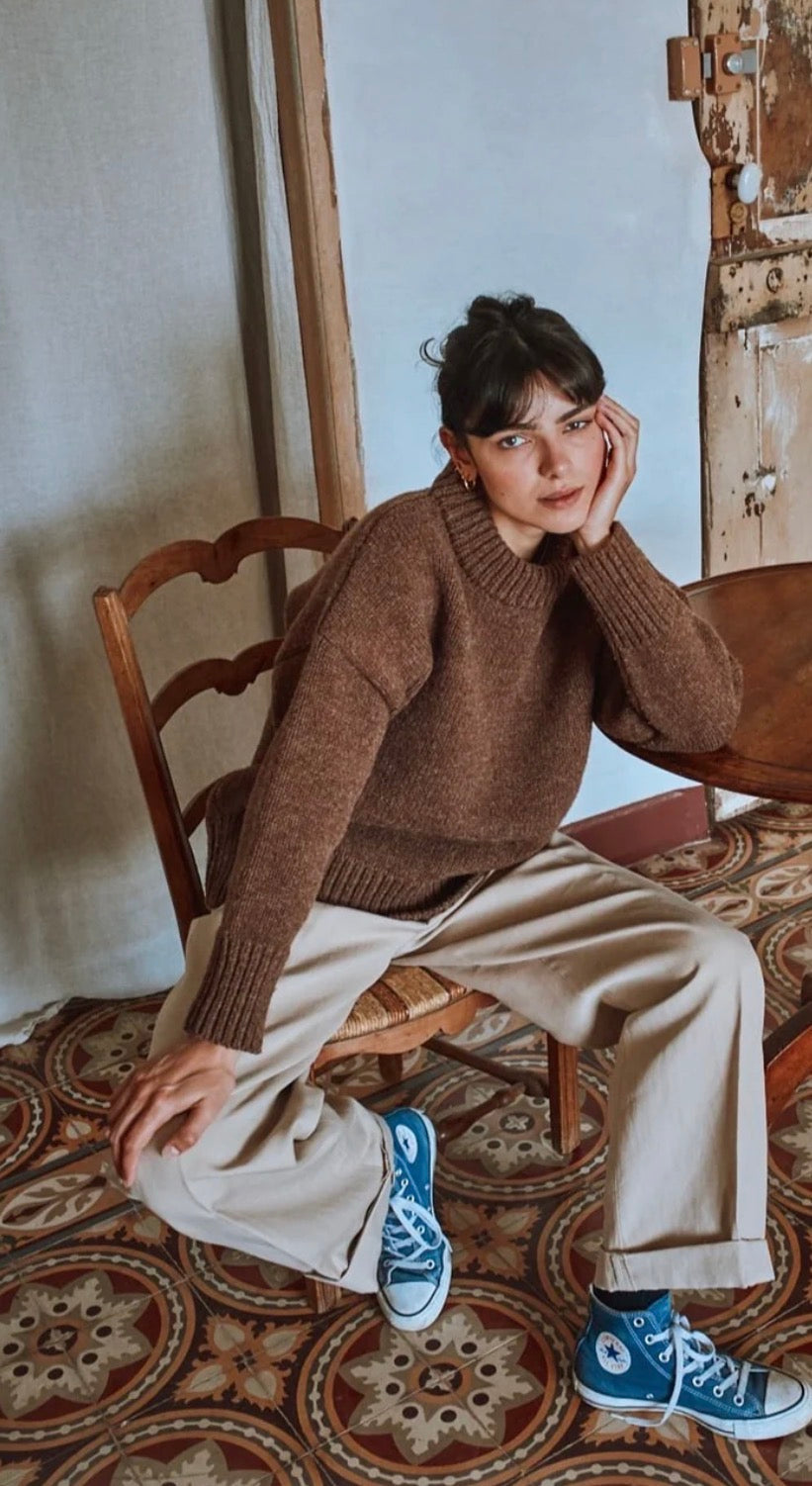 Stephanie Chocolate Knit