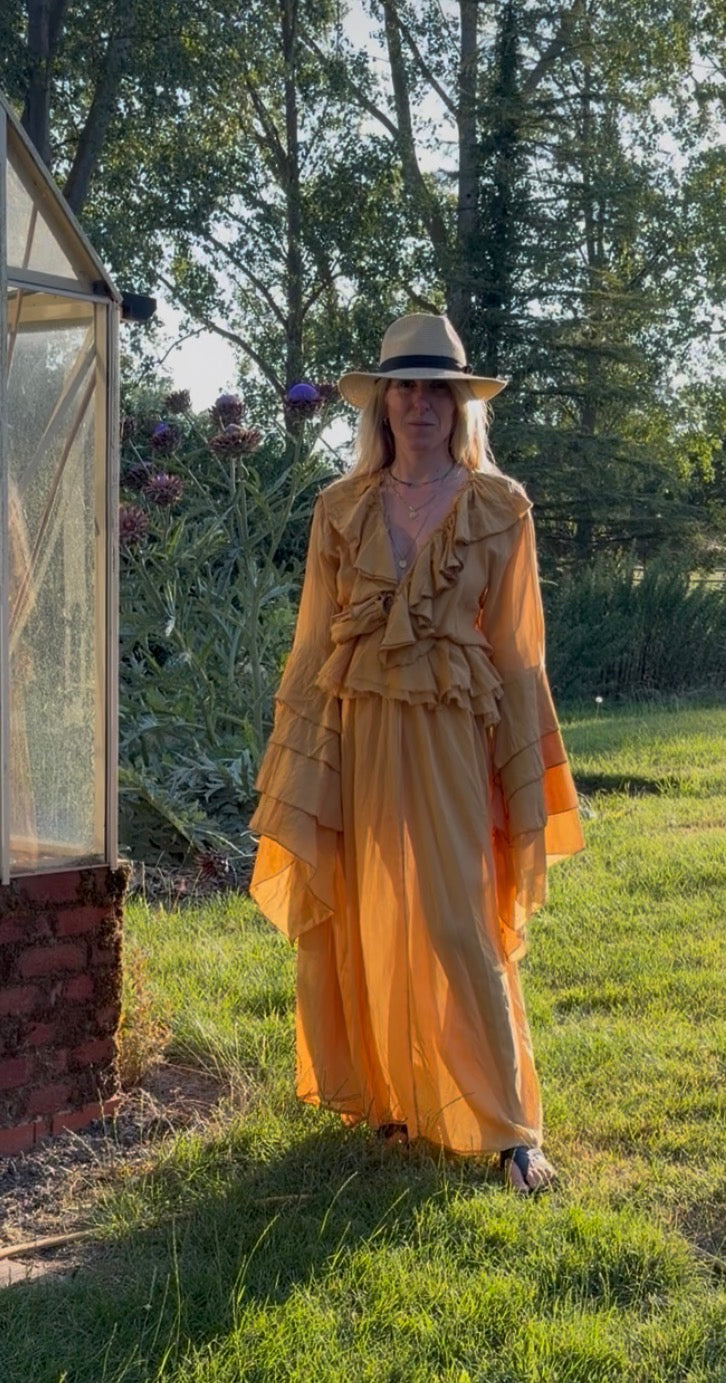 Bella Dress - Ochre Colourway