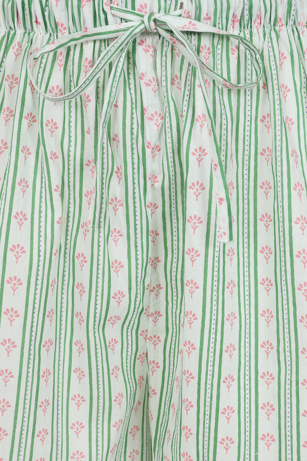 Green Stripe Short Pyjama Set
