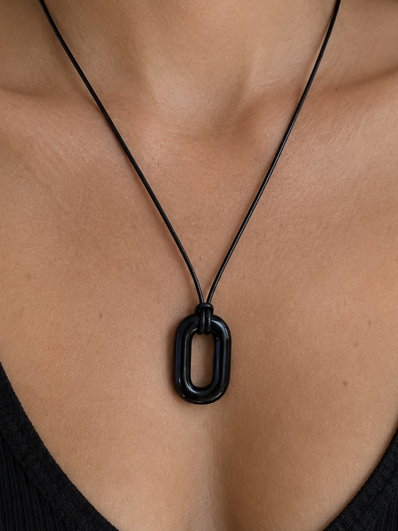 Stone Loop Necklace