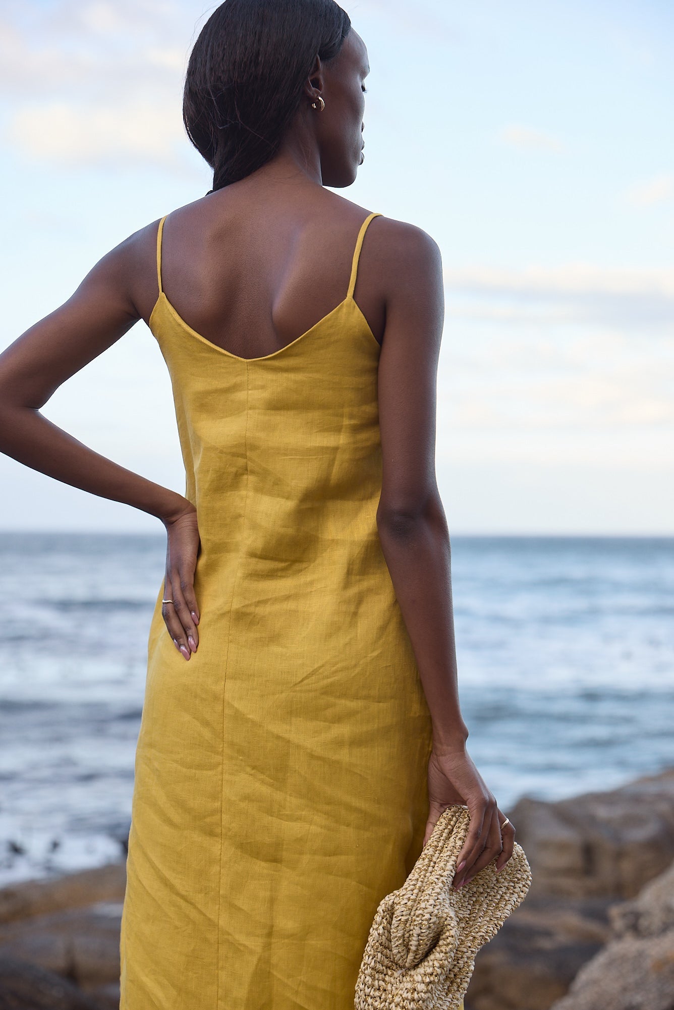 Zafira Slip Linen Dress
