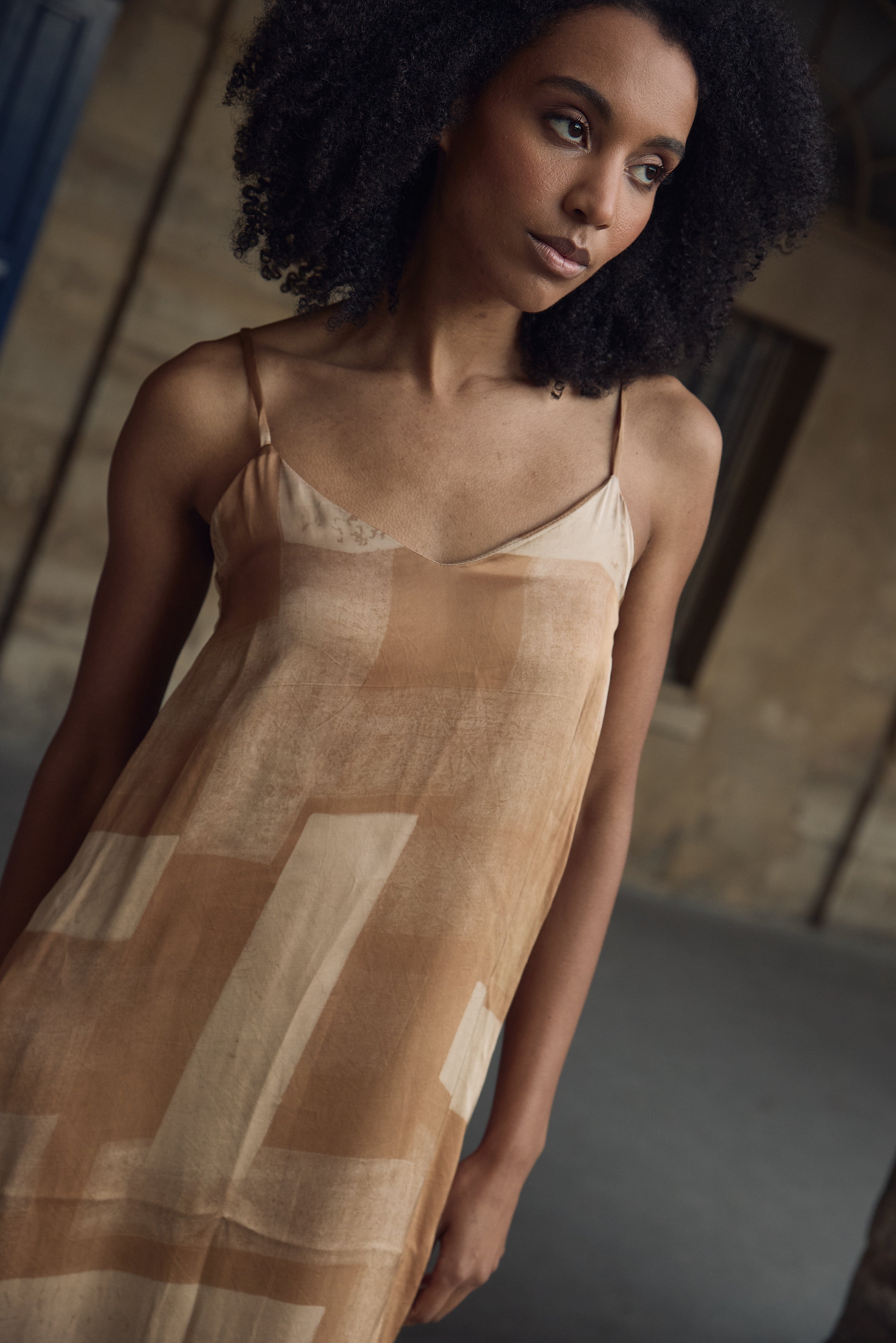 Zafira Silk Slip Dress