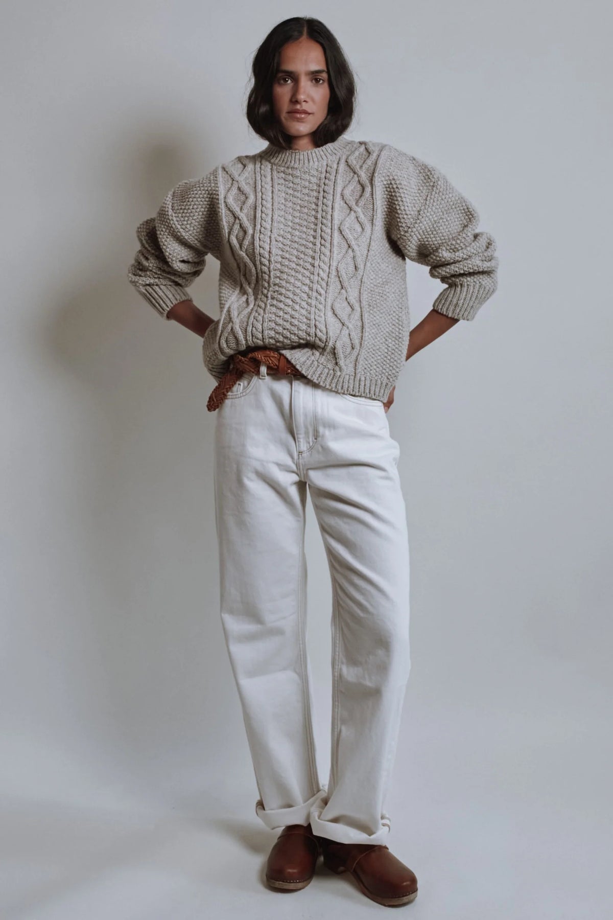 Paola Cable Knit Jumper