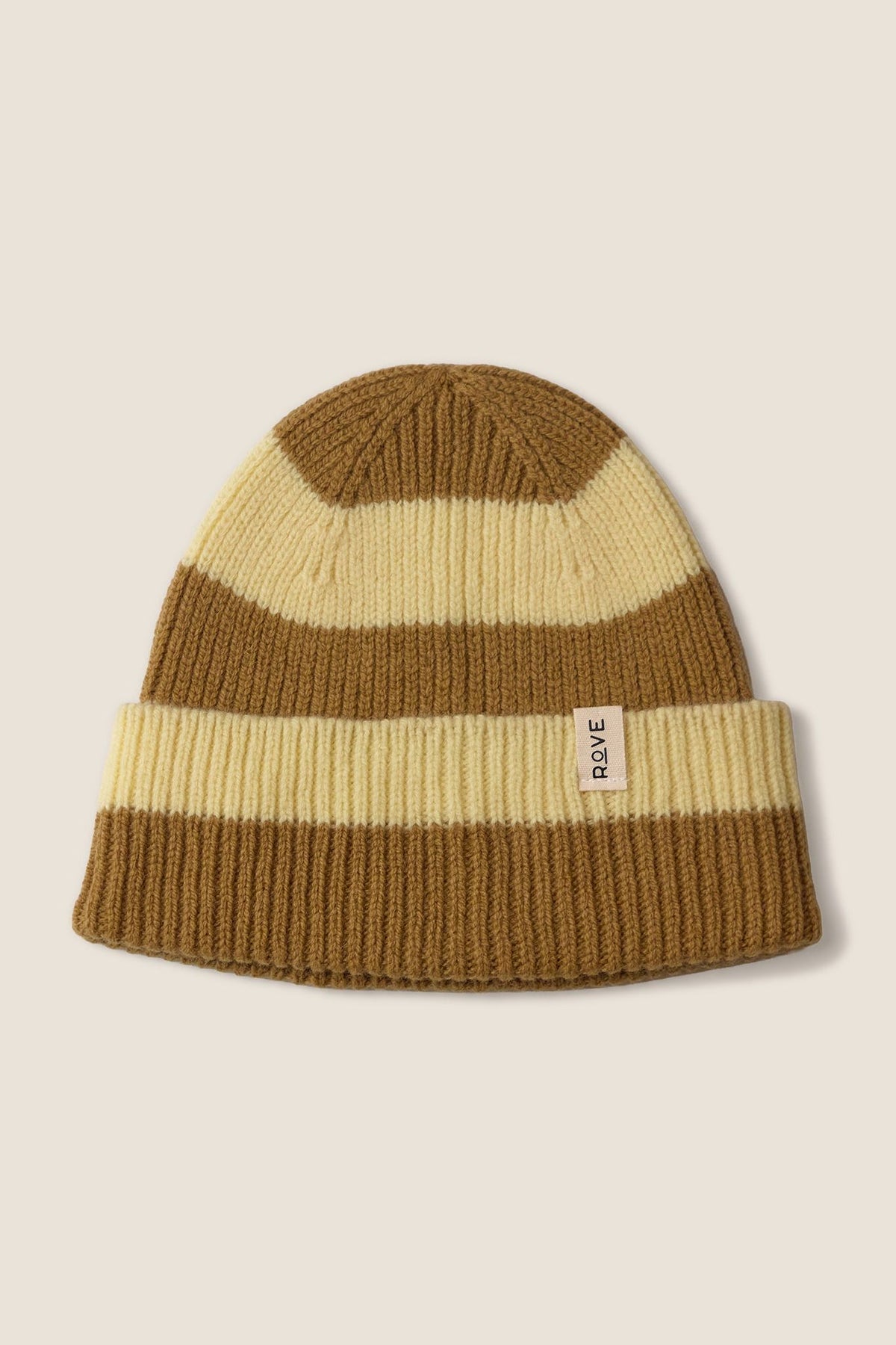 Striped Lambswool Beanie | Hay