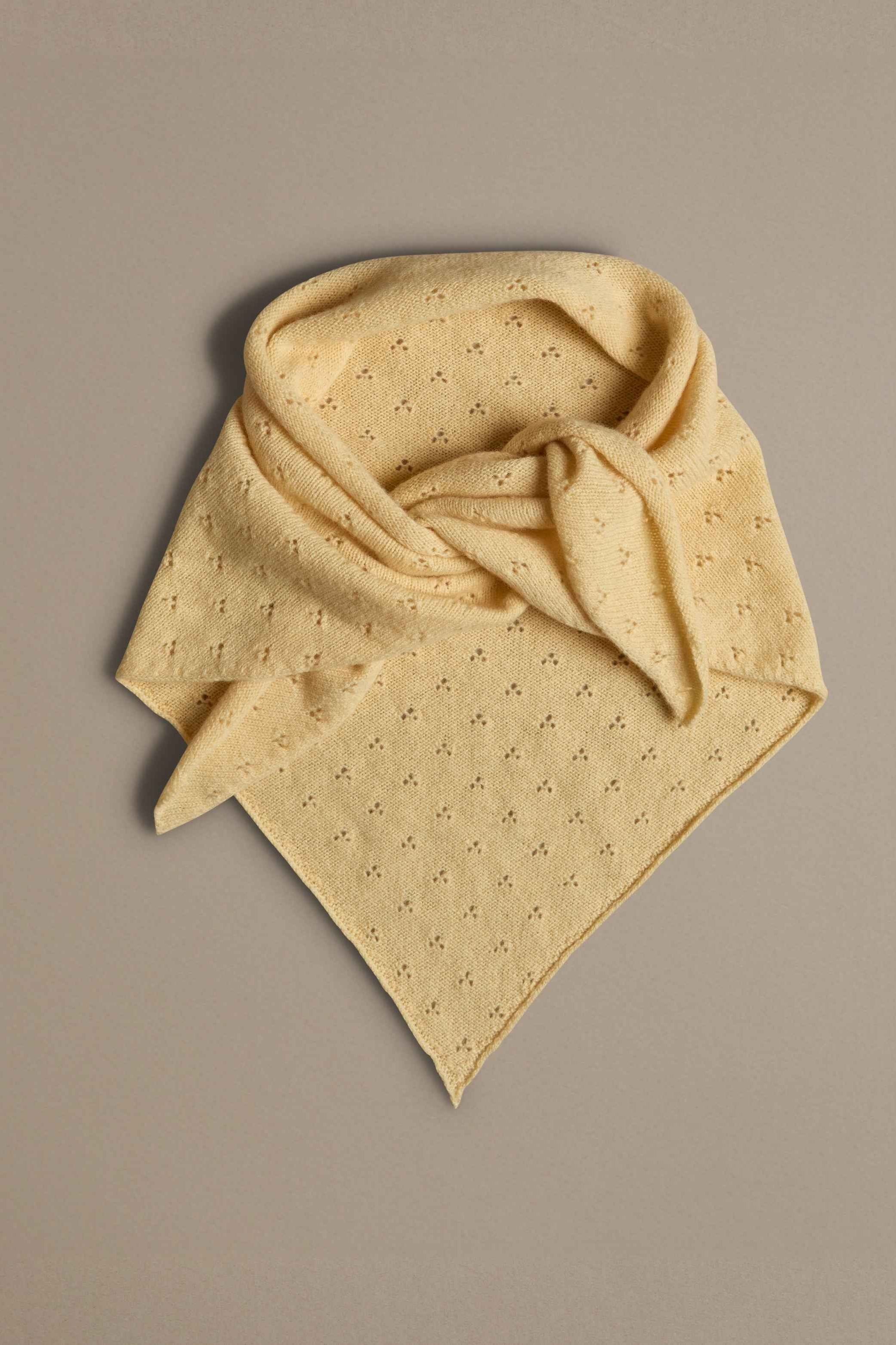 Pointelle Neckerchief | Butter Yellow