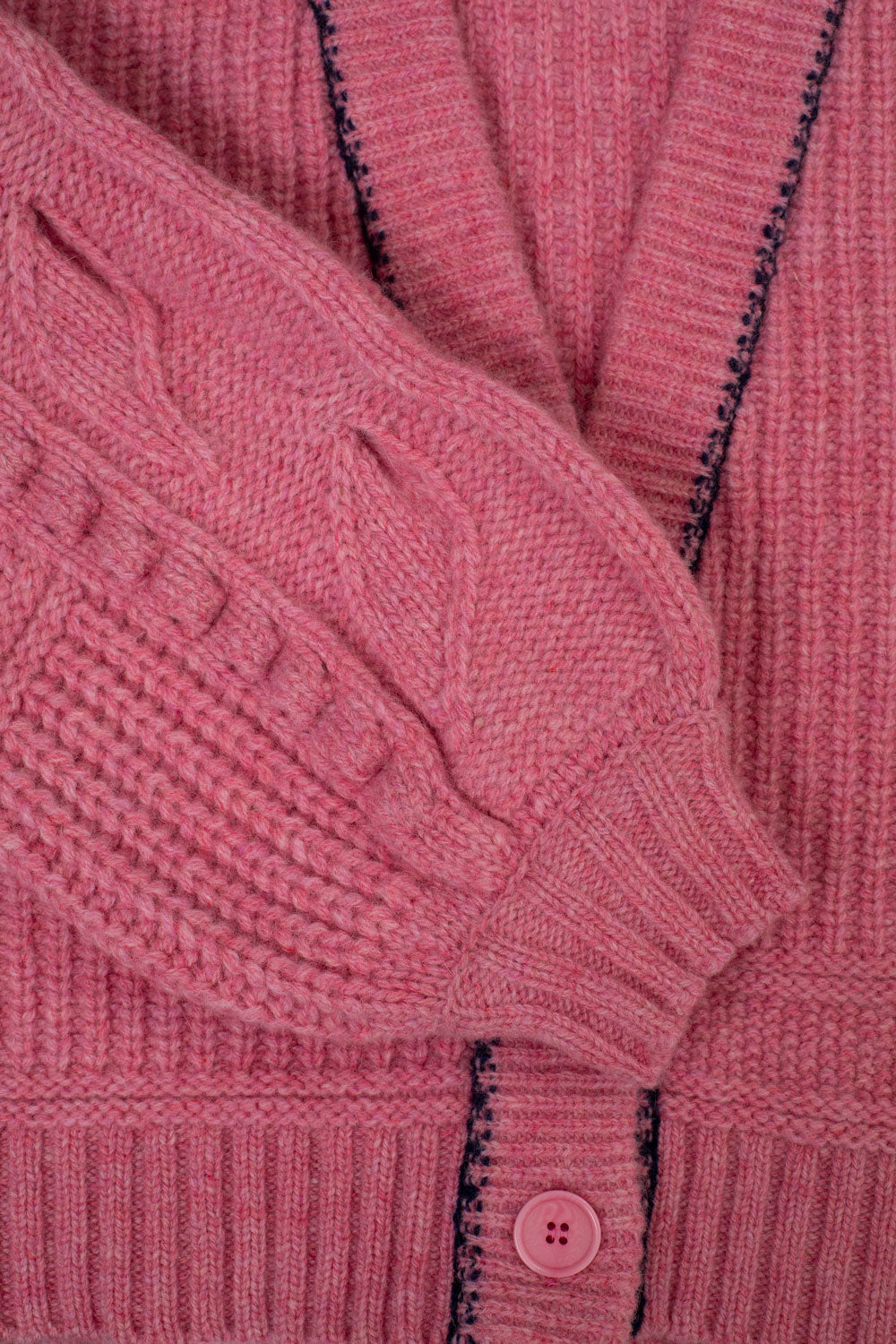 Frida Chunky Knit Cardigan, Pink