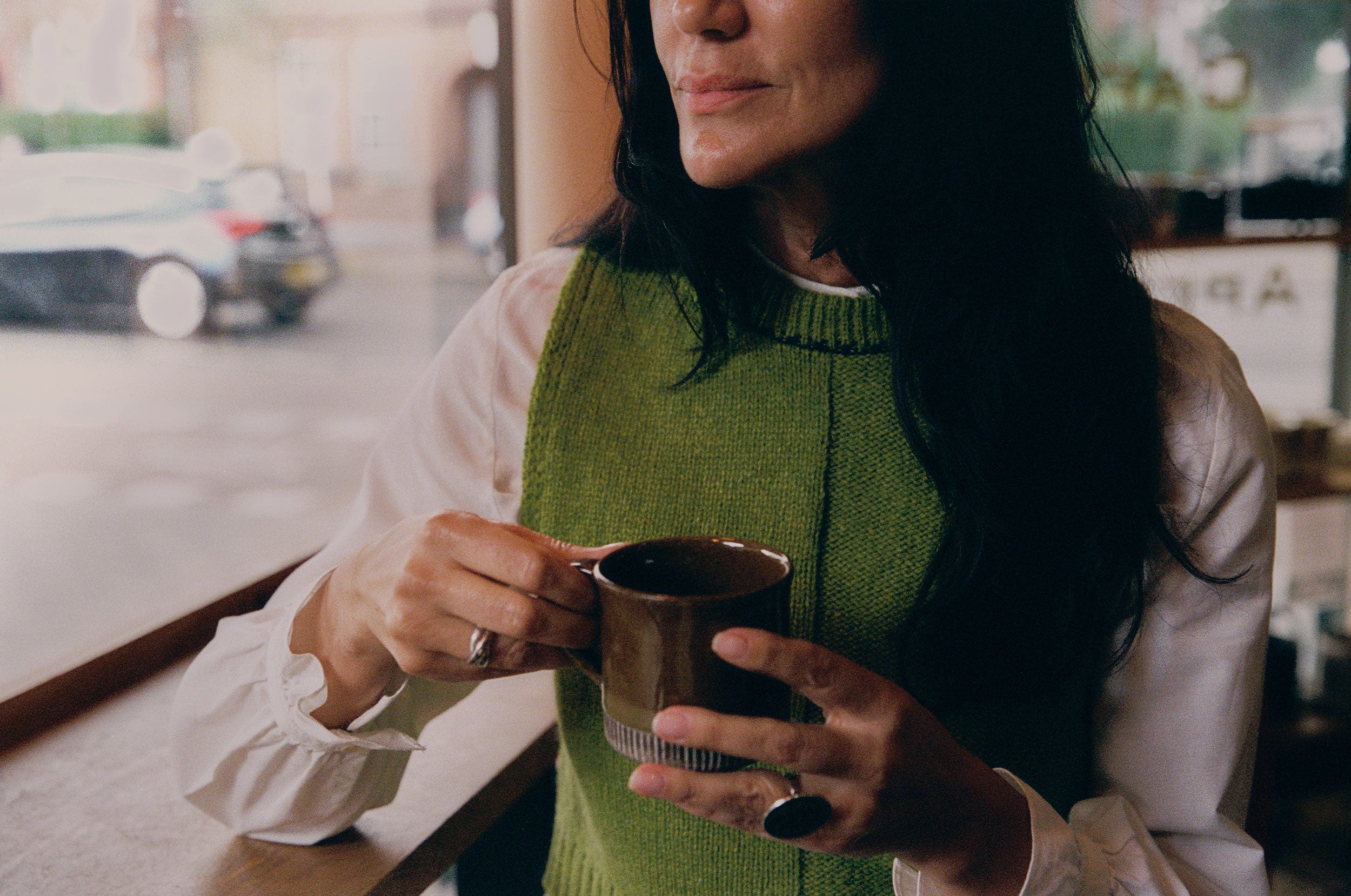 Ada Sweater Vest, Dewy Moss Green