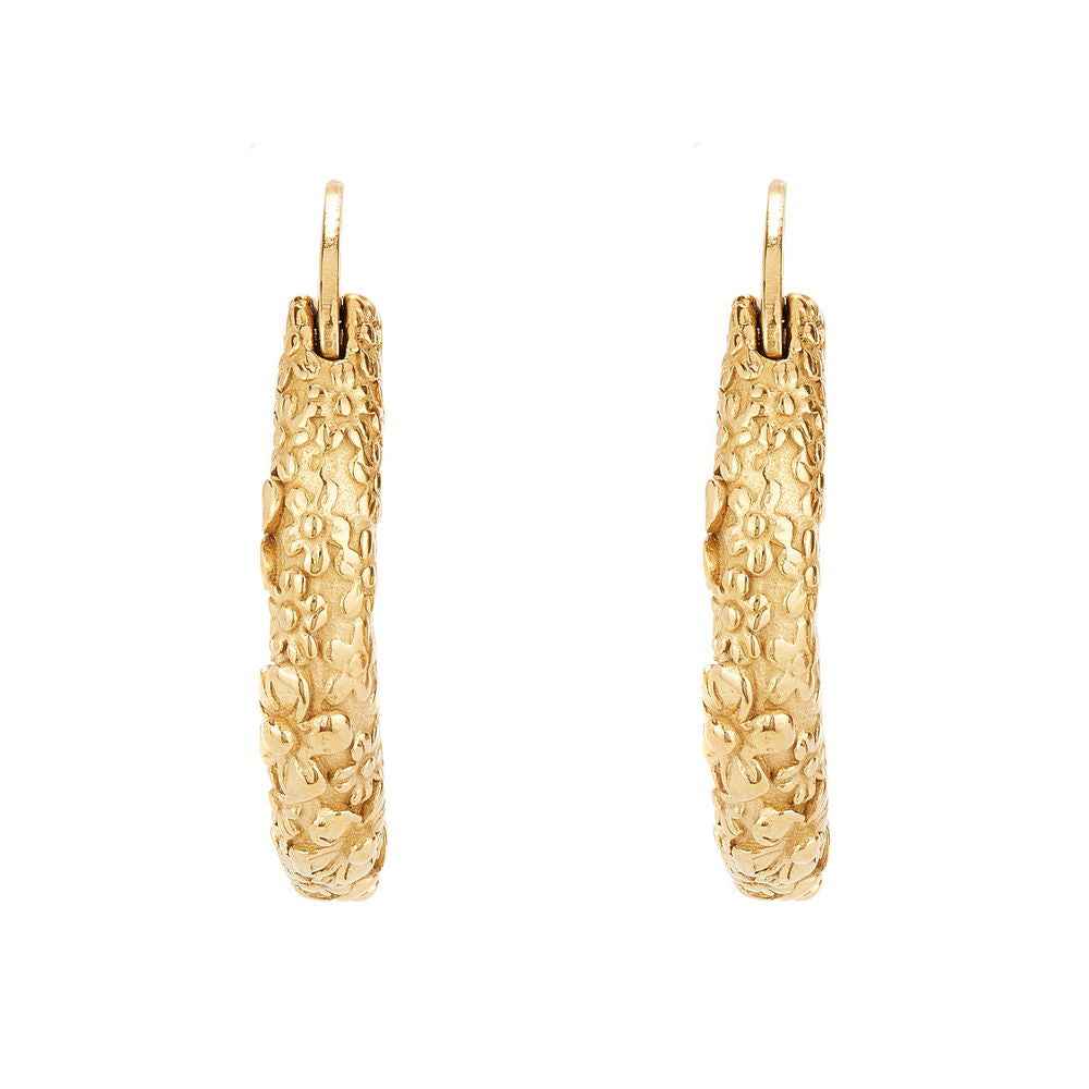 Molten Meadow Gold Hoops
