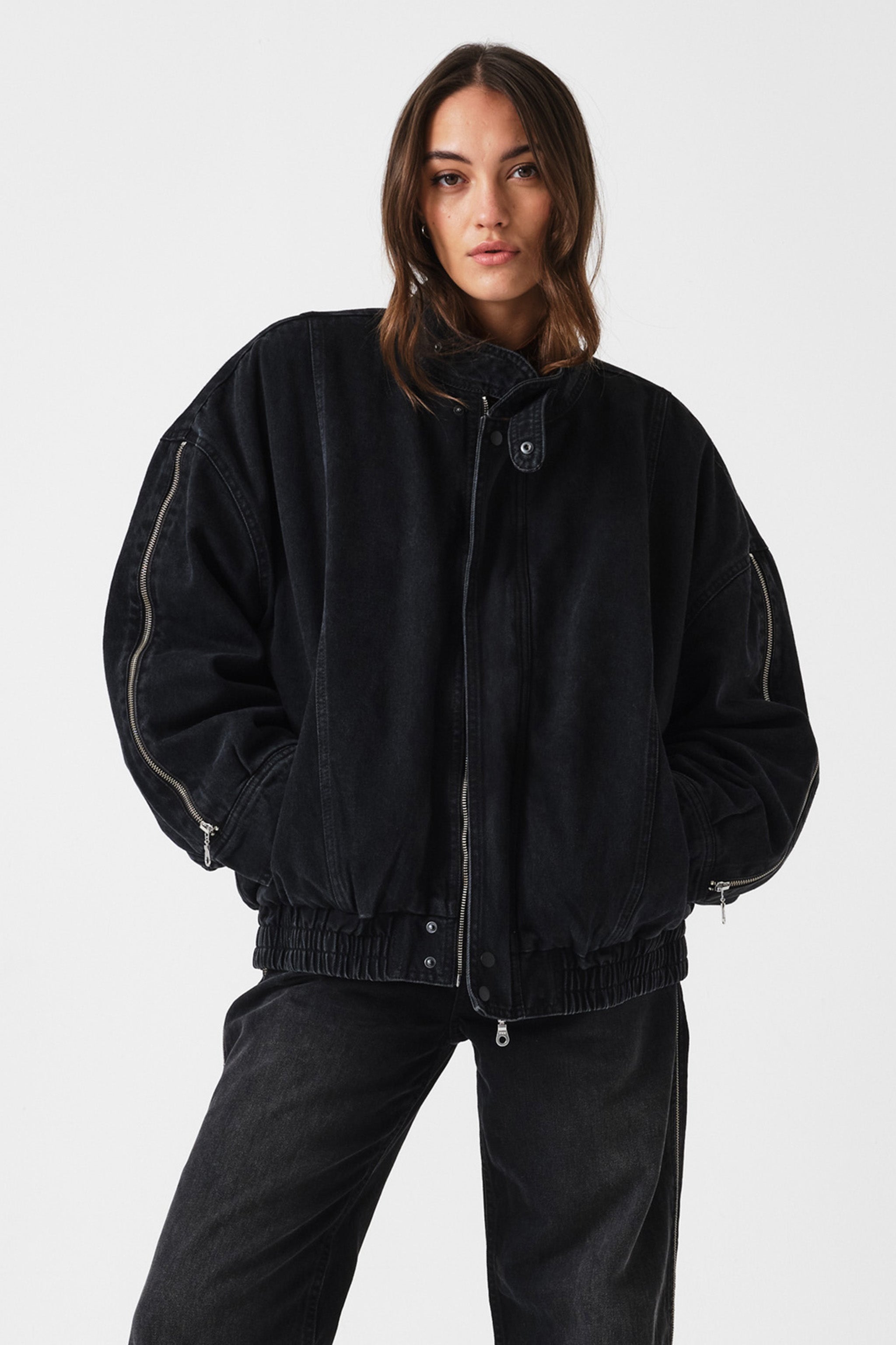 Juno Oversized Zip Jacket in Fairbanks - seventy + mochi